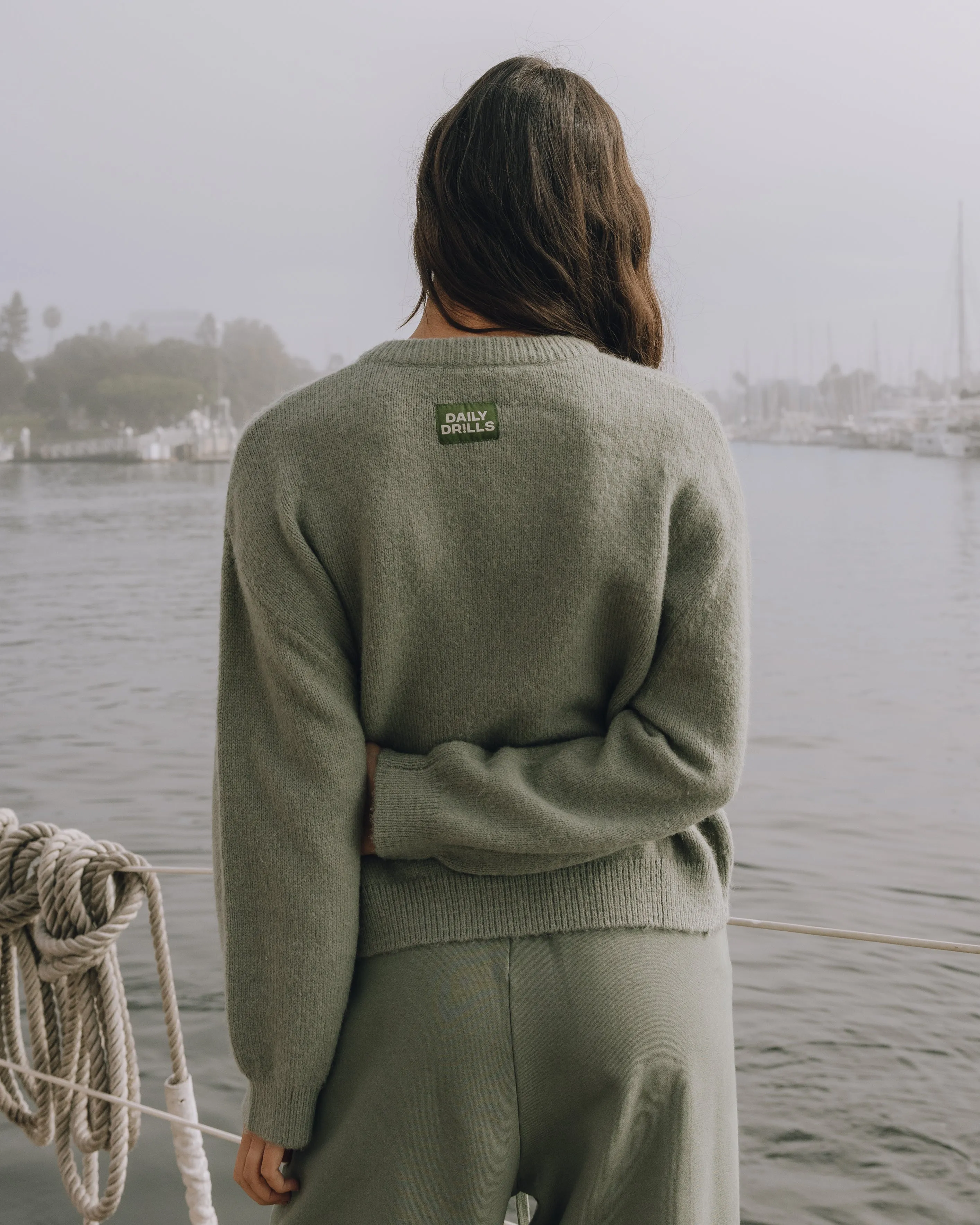 Button Up Sweater - DD Green sold by Daily Drills product image thumbnail 3