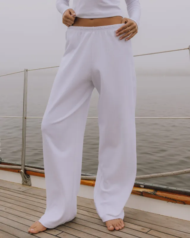 Pointelle Pants - White sold by Daily Drills
