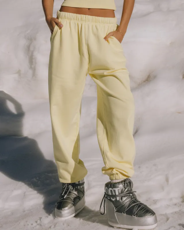 Unisex Joggers - Lemonade with Monochrome Patch sold by Daily Drills