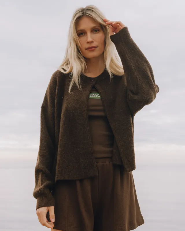 Single Button Long Sleeve Sweater - Coco sold by Daily Drills