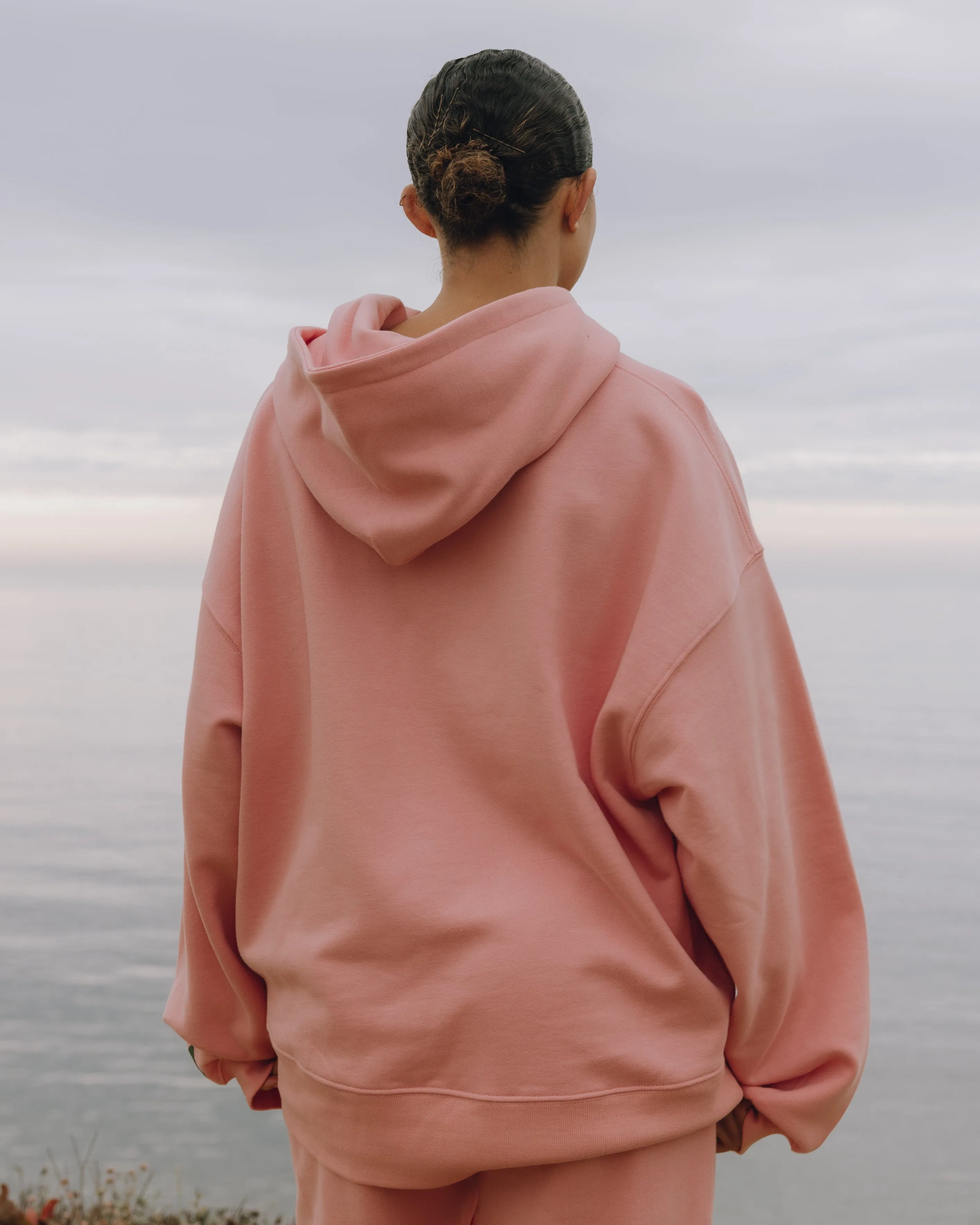Oversized Fleece Hoodie - Dusty Rose sold by Daily Drills product image thumbnail 2