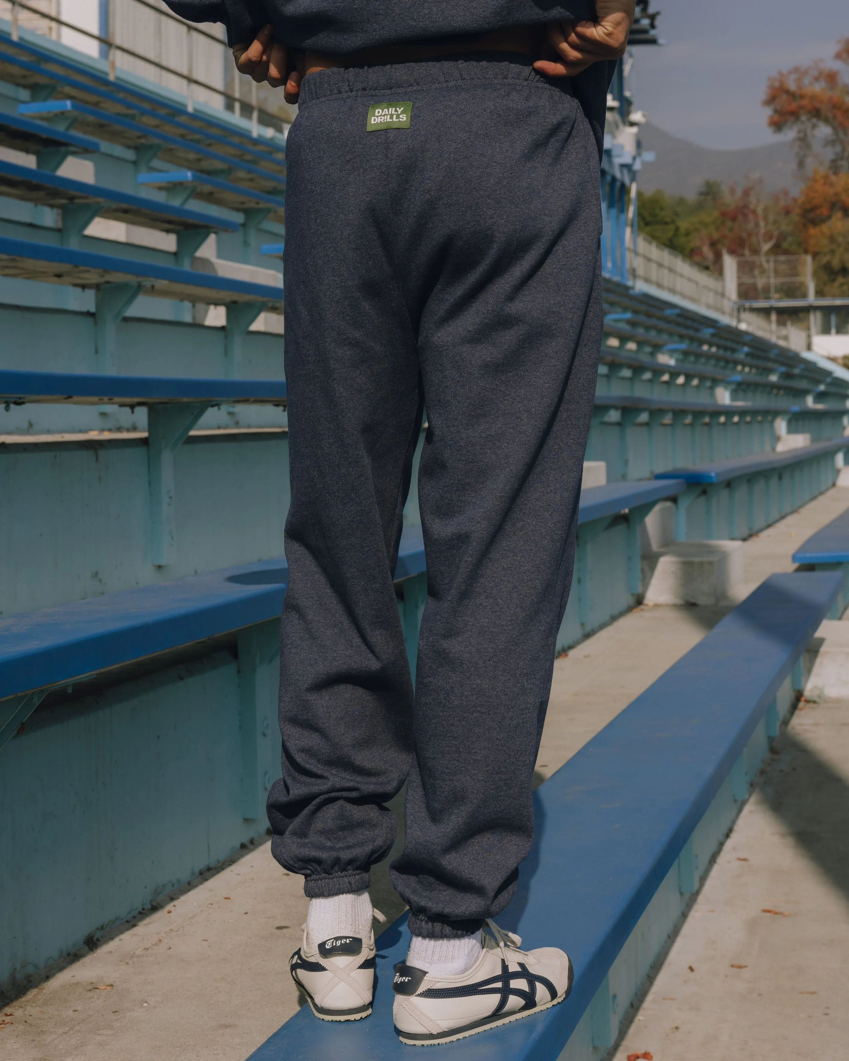 Unisex Fleece Joggers - Denim sold by Daily Drills product image thumbnail 5