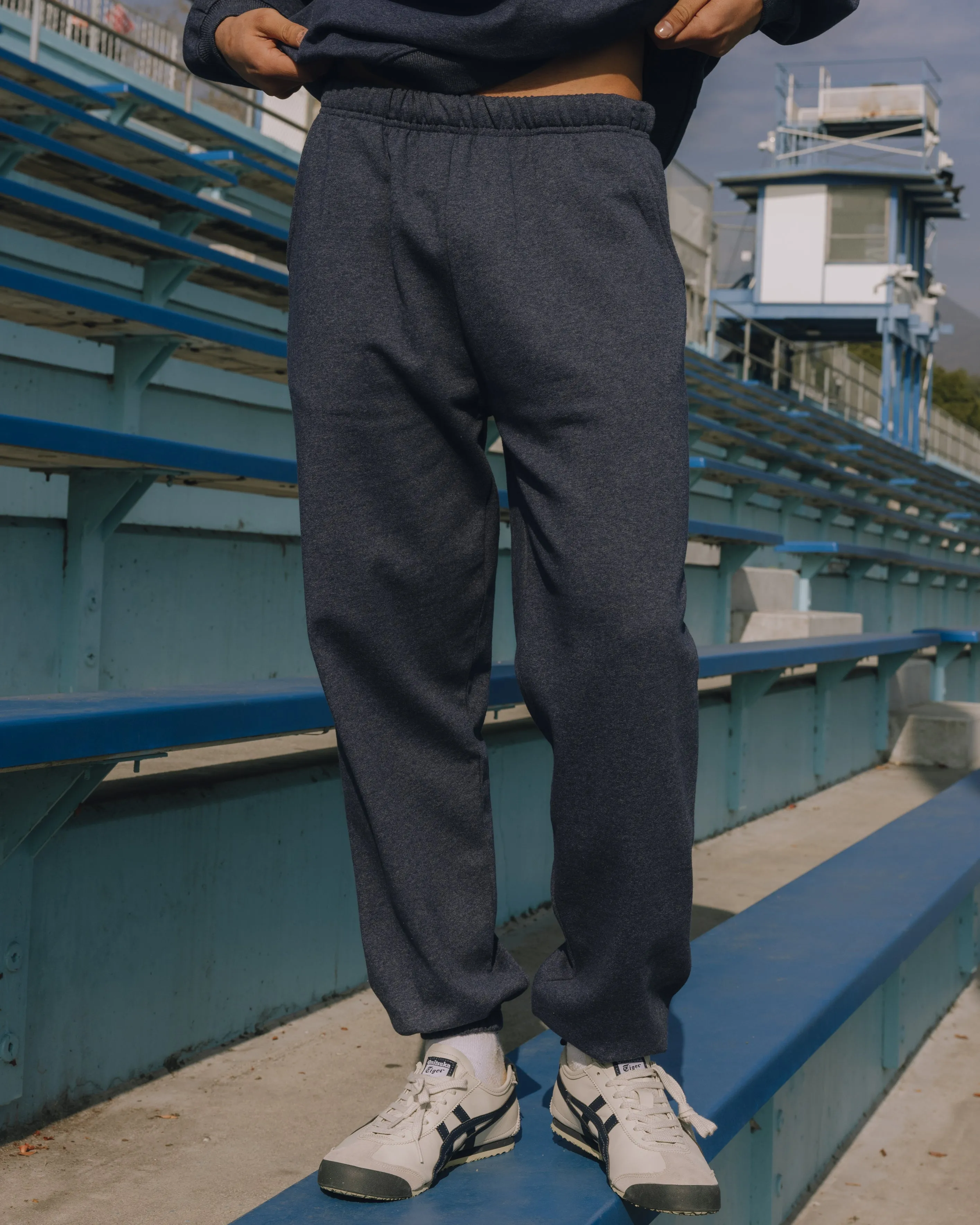 Unisex Fleece Joggers - Denim sold by Daily Drills product image thumbnail 4