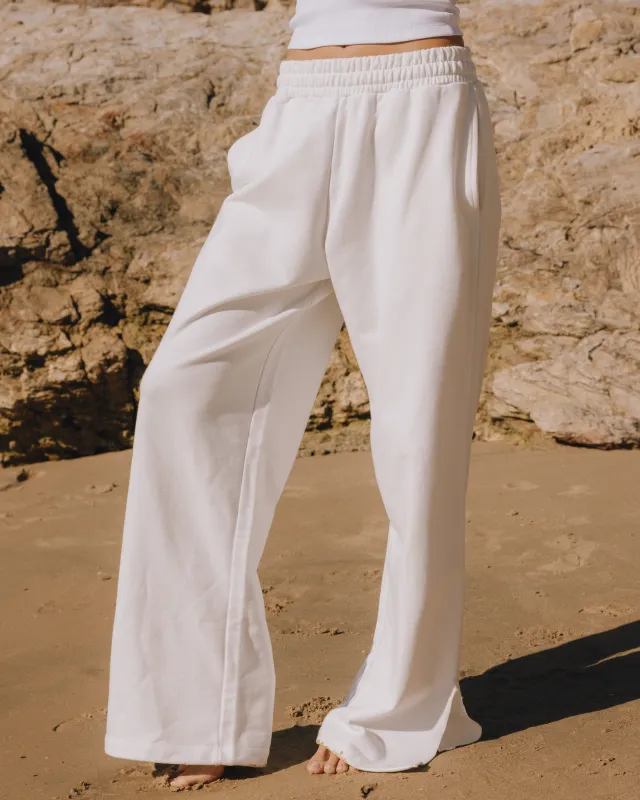 Wide Leg Sweatpants - White sold by Daily Drills