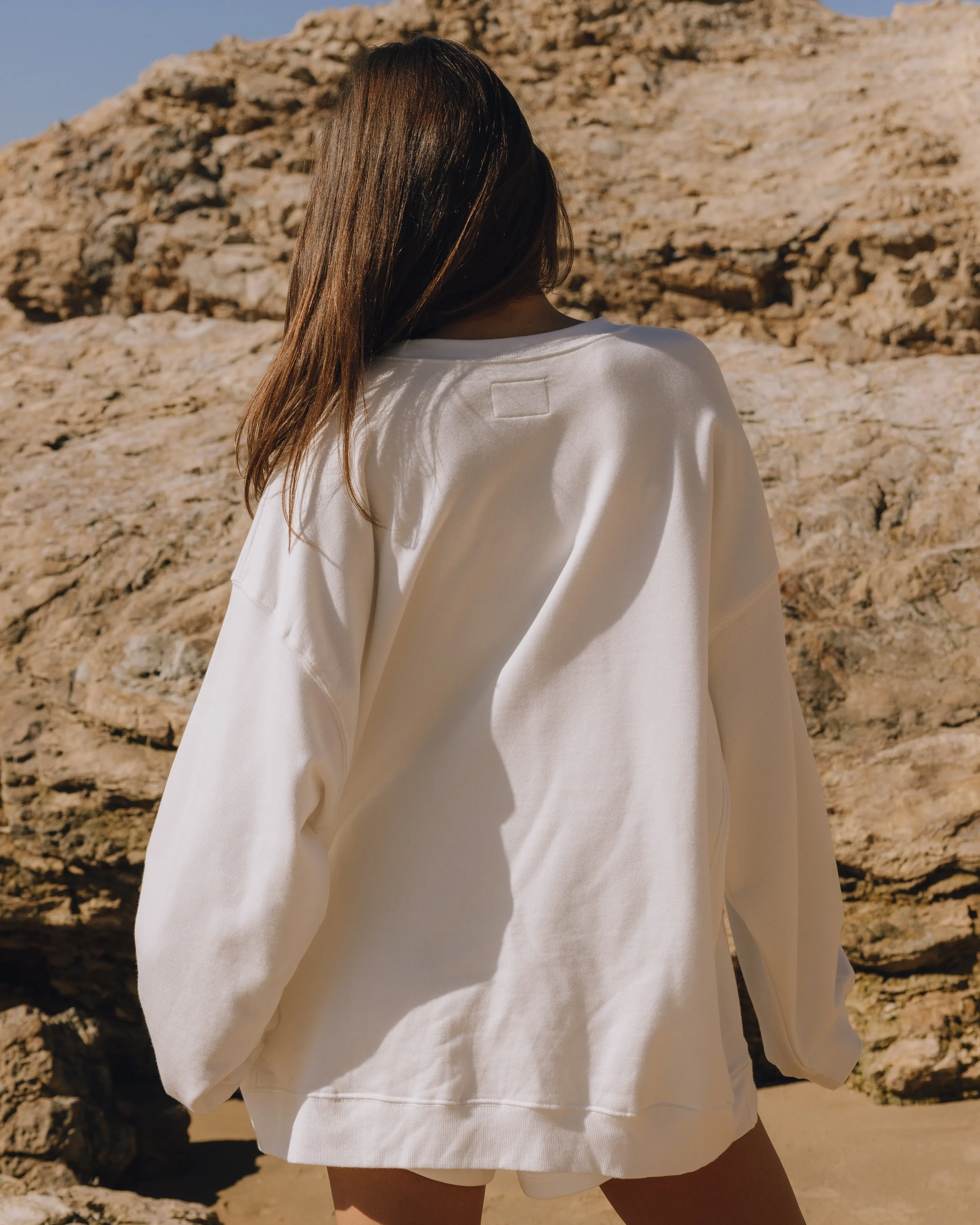 Unisex Oversized Crew - White sold by Daily Drills product image thumbnail 2