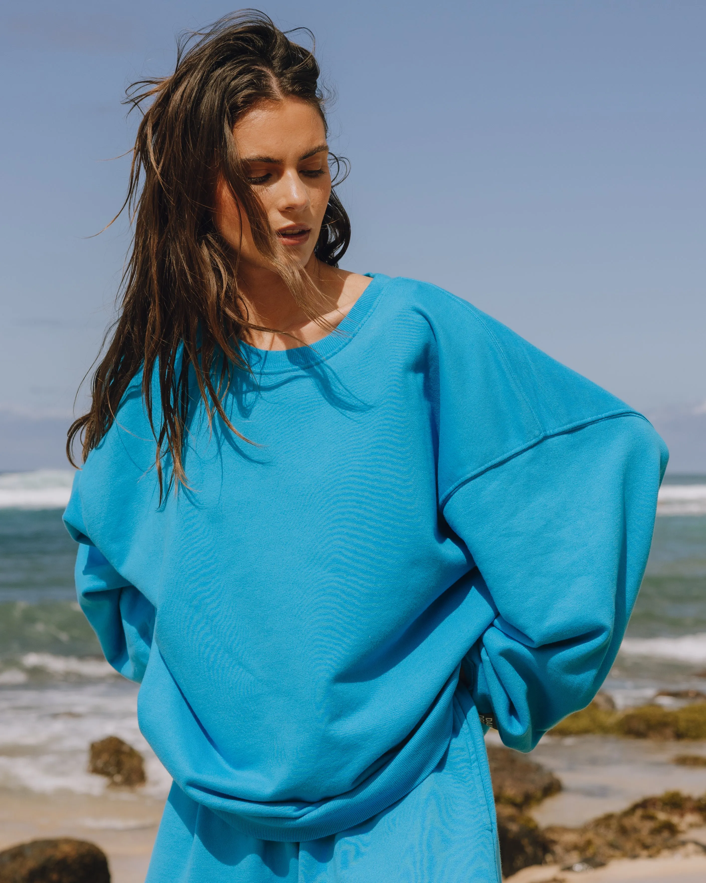 Unisex Oversized Crew - Tide sold by Daily Drills product image thumbnail 3