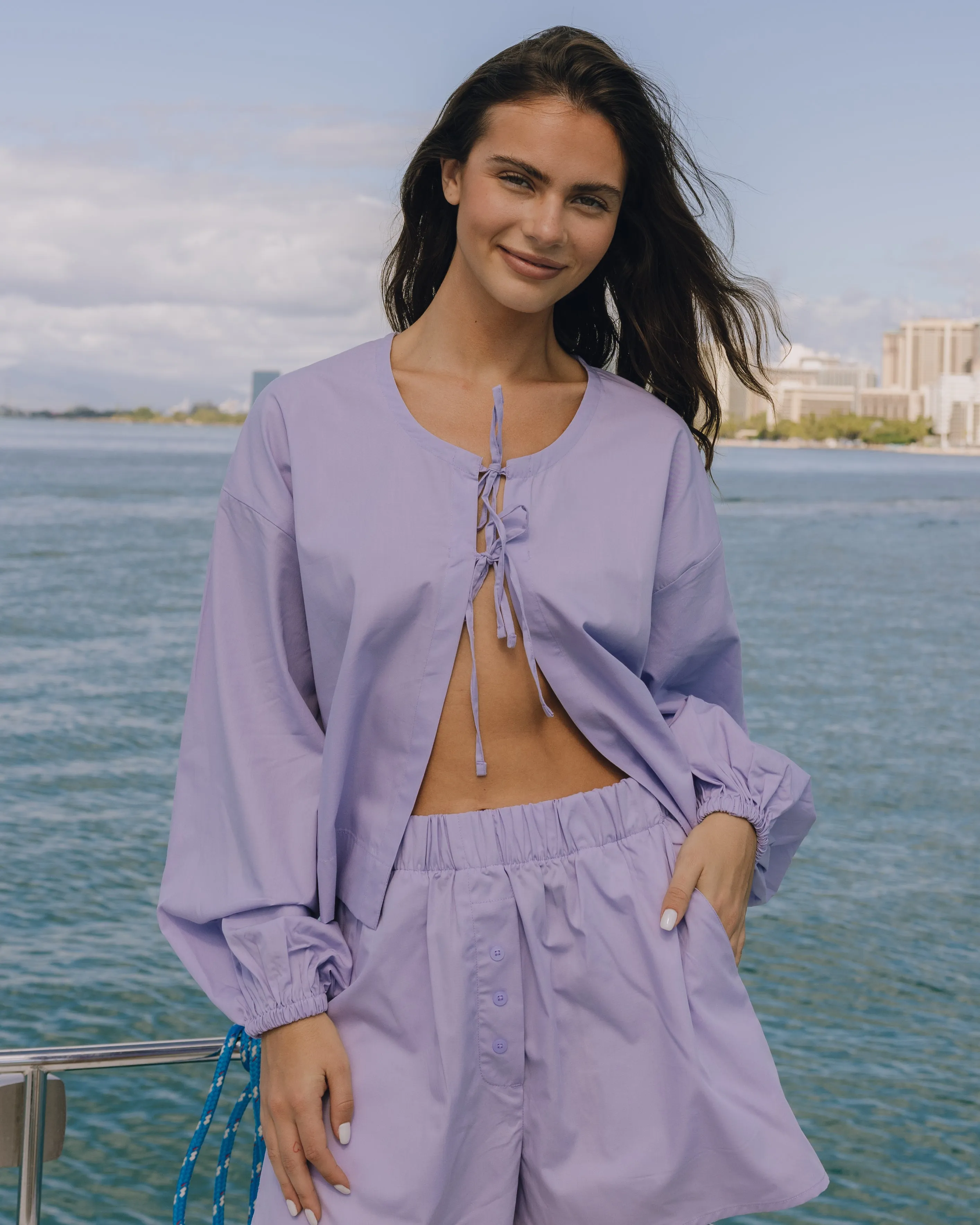 Poplin Tie Top - Wink sold by Daily Drills