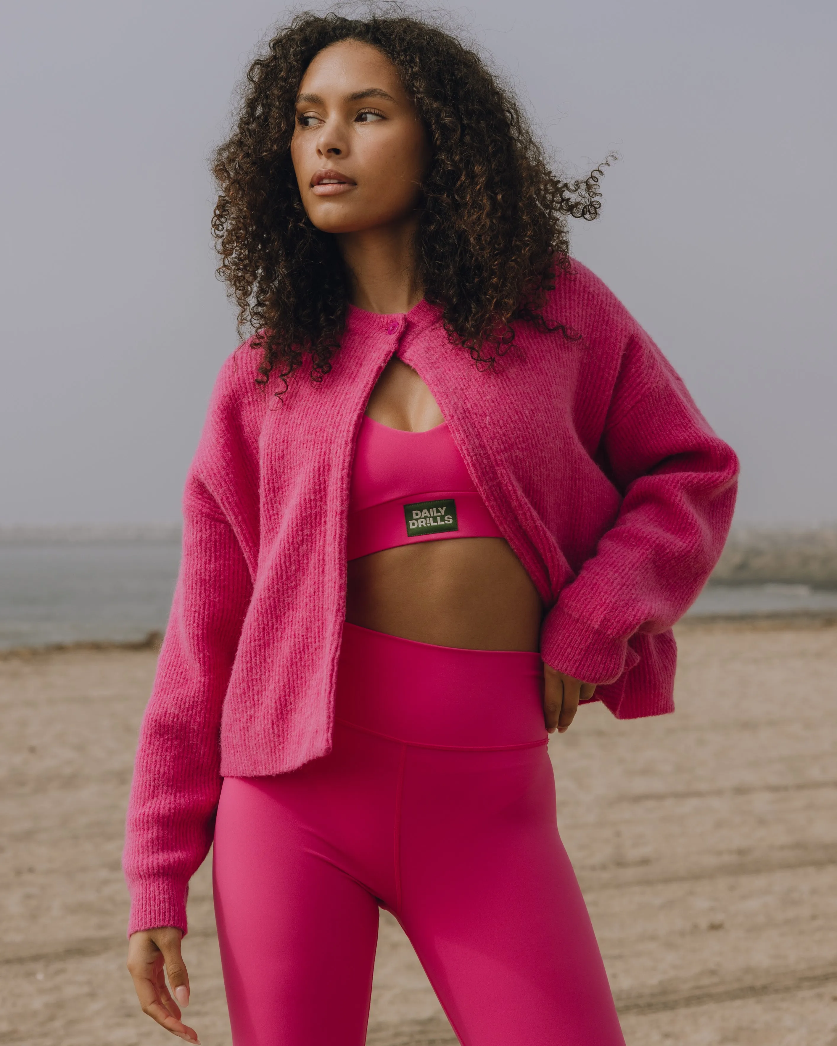 Single Button Long Sleeve Sweater - Hot Shot sold by Daily Drills