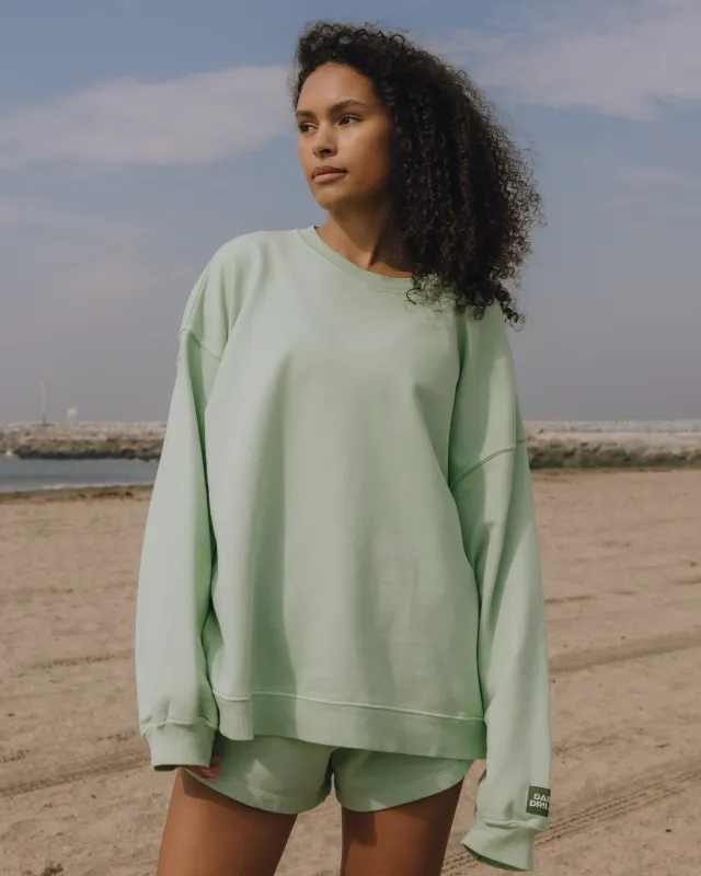 Unisex Oversized Crew - Mint sold by Daily Drills