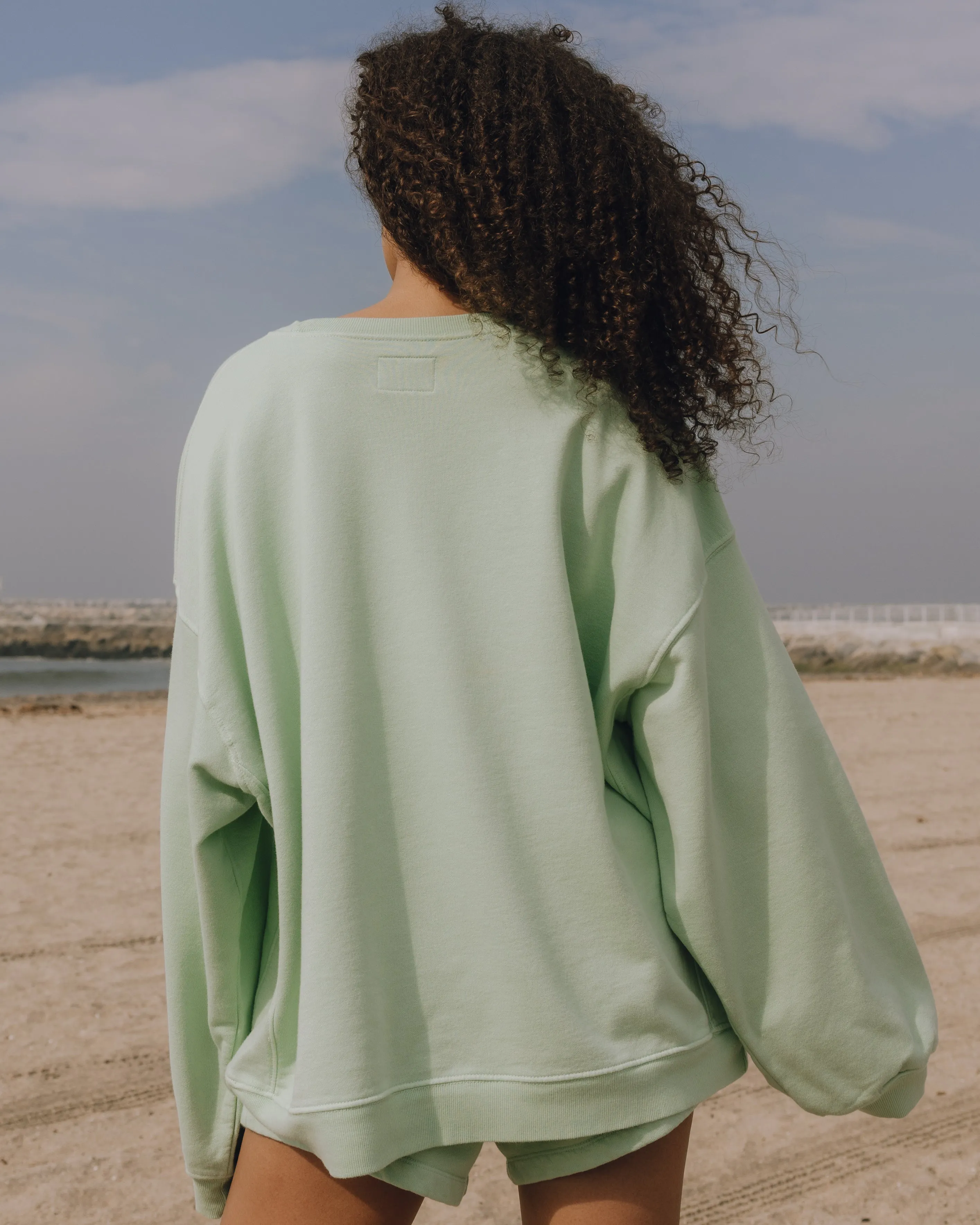 Unisex Oversized Crew - Mint sold by Daily Drills product image thumbnail 2