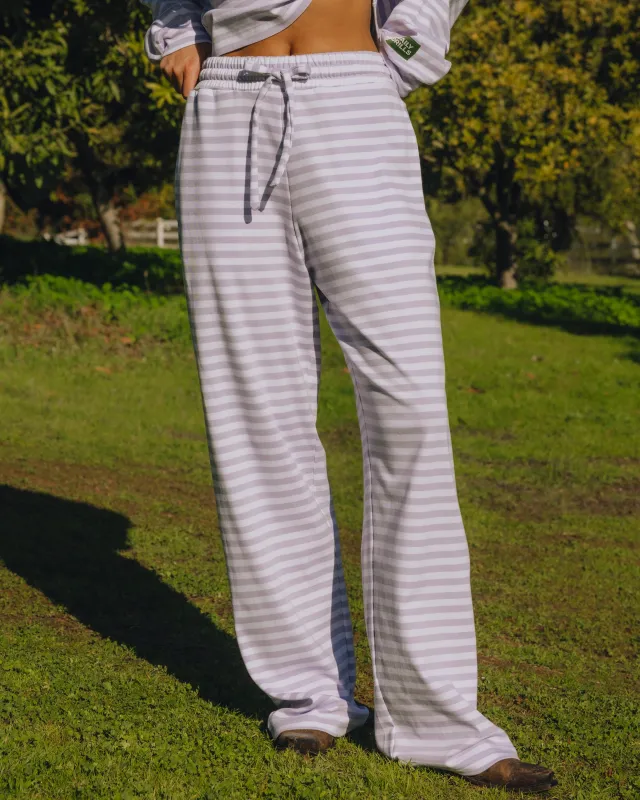 Striped Cotton Pants - Wink + White Stripe made by Daily Drills