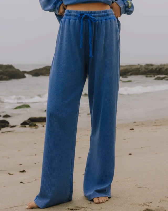 Thermal Resort Pants - Sunbleached Cobalt made by Daily Drills