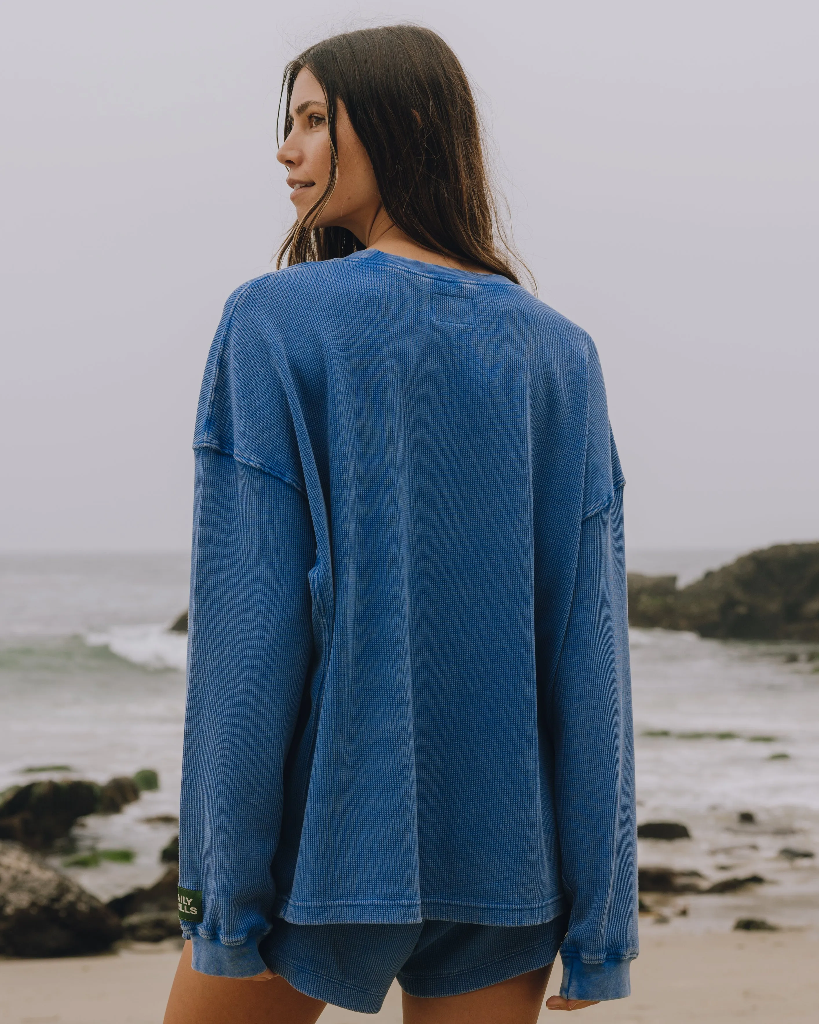 Oversized Thermal - Sunbleached Cobalt sold by Daily Drills product image thumbnail 2