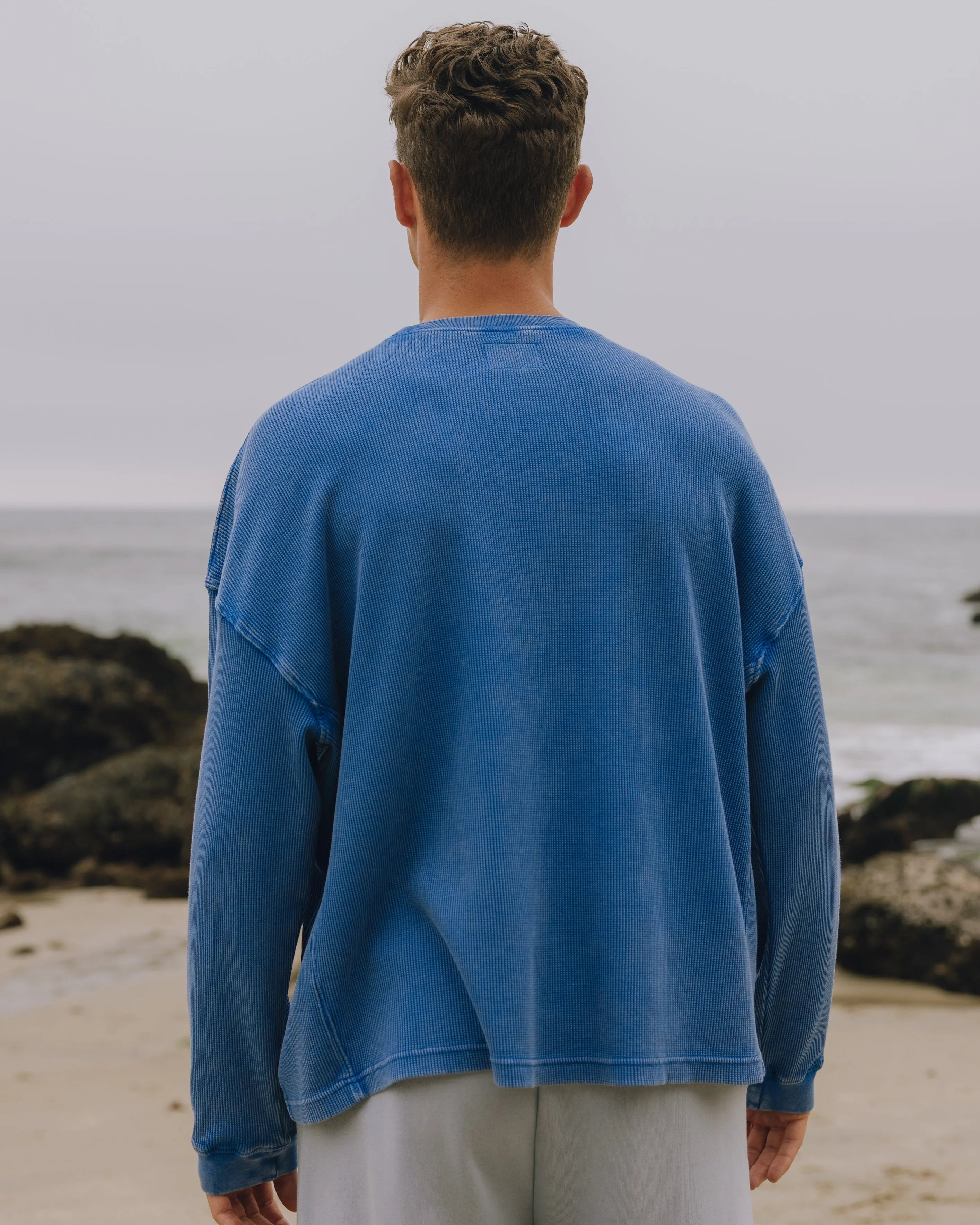 Oversized Thermal - Sunbleached Cobalt sold by Daily Drills product image thumbnail 5