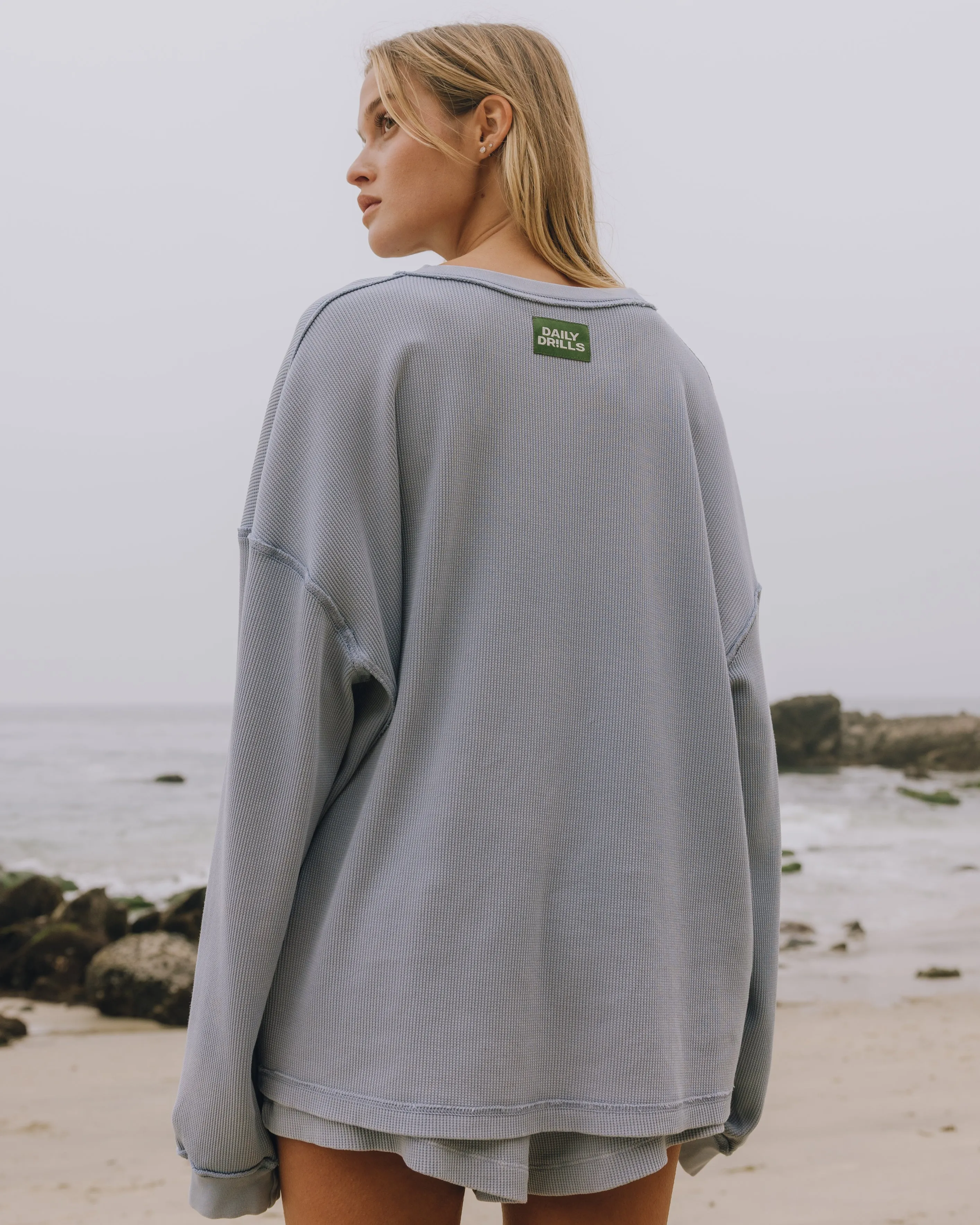 Oversized Thermal - Sunbleached Mist sold by Daily Drills product image thumbnail 3