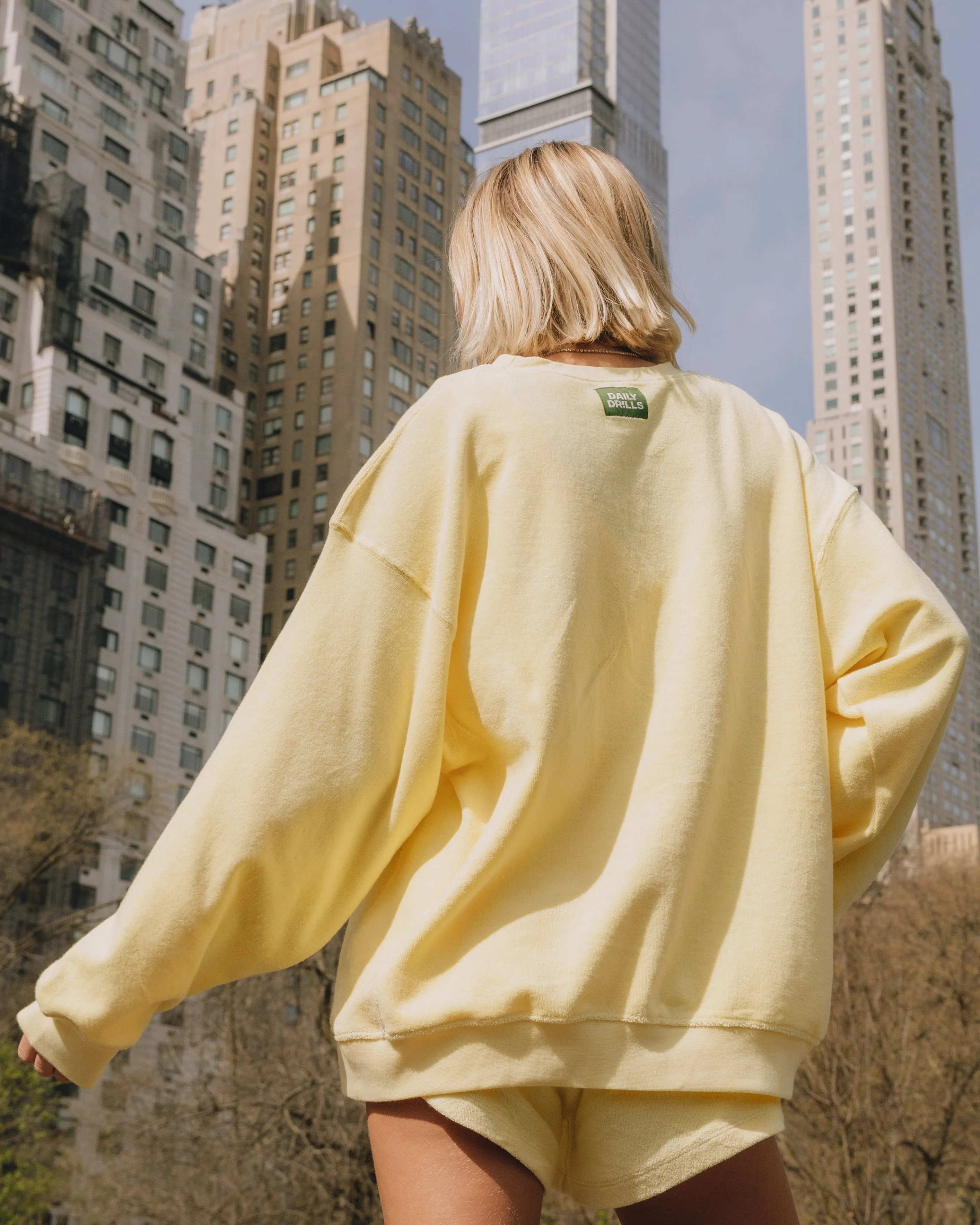 Terry Oversized Crew - Butter sold by Daily Drills product image thumbnail 2