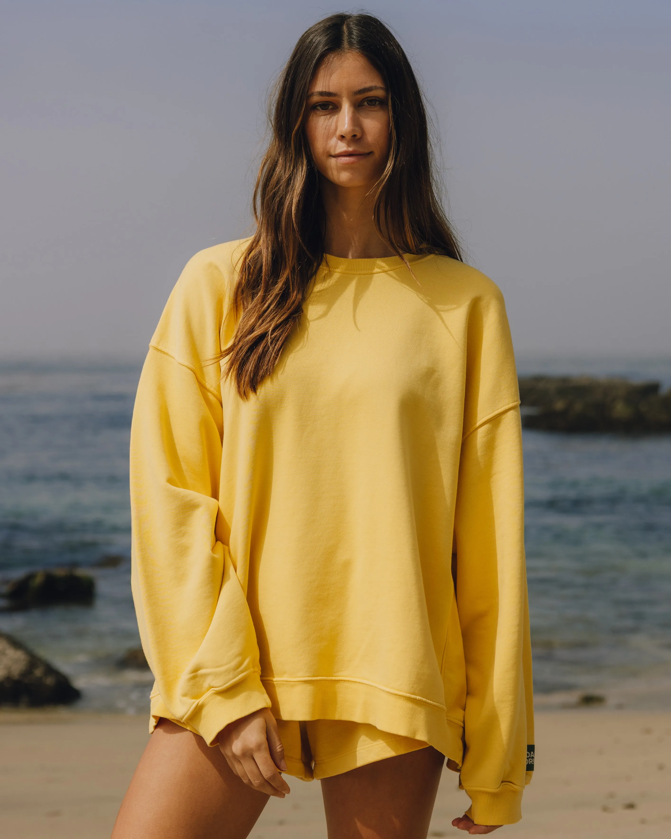 Unisex Oversized Crew - Sunny sold by Daily Drills