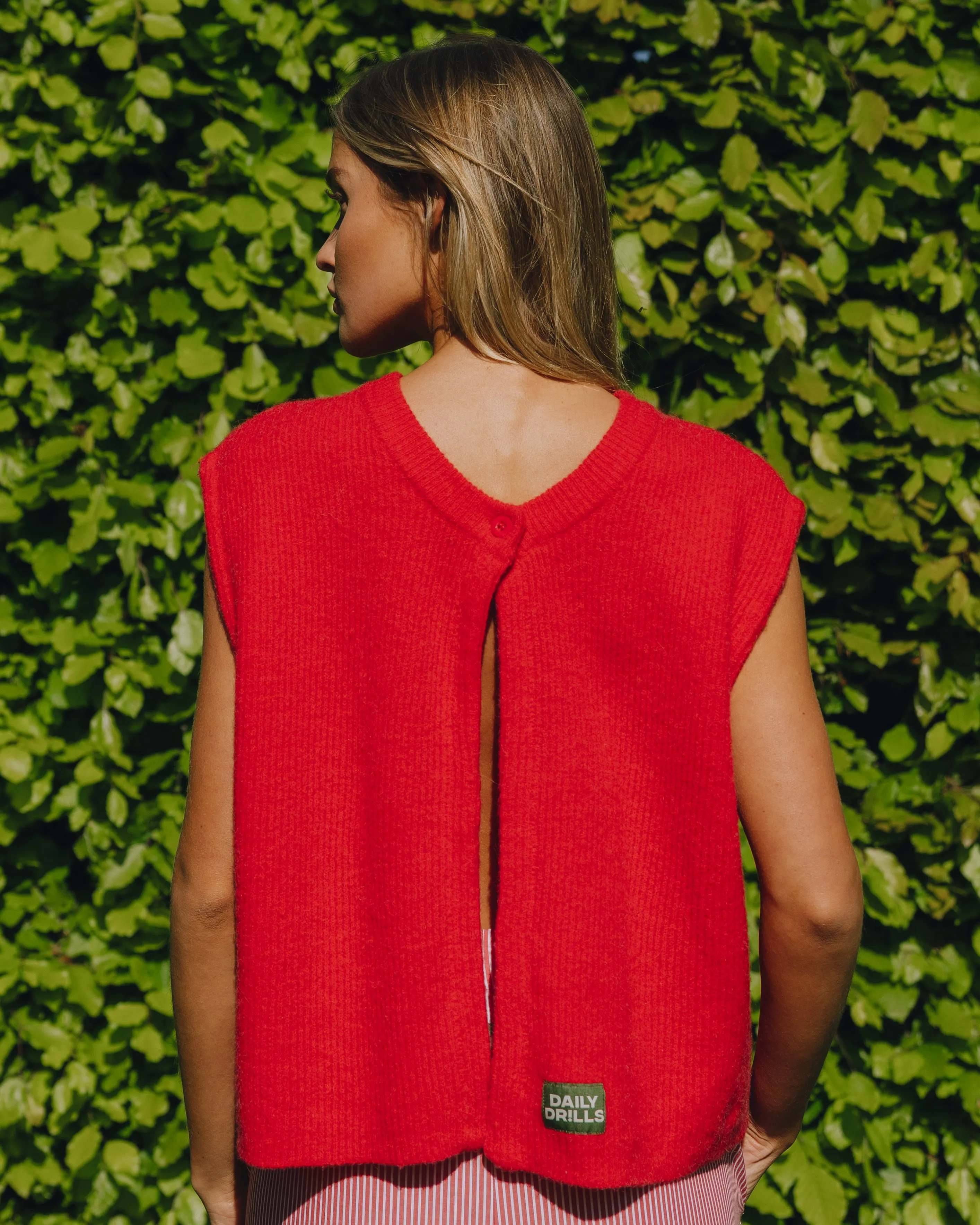 Reversible Single Button Vest - Heart sold by Daily Drills product image thumbnail 4