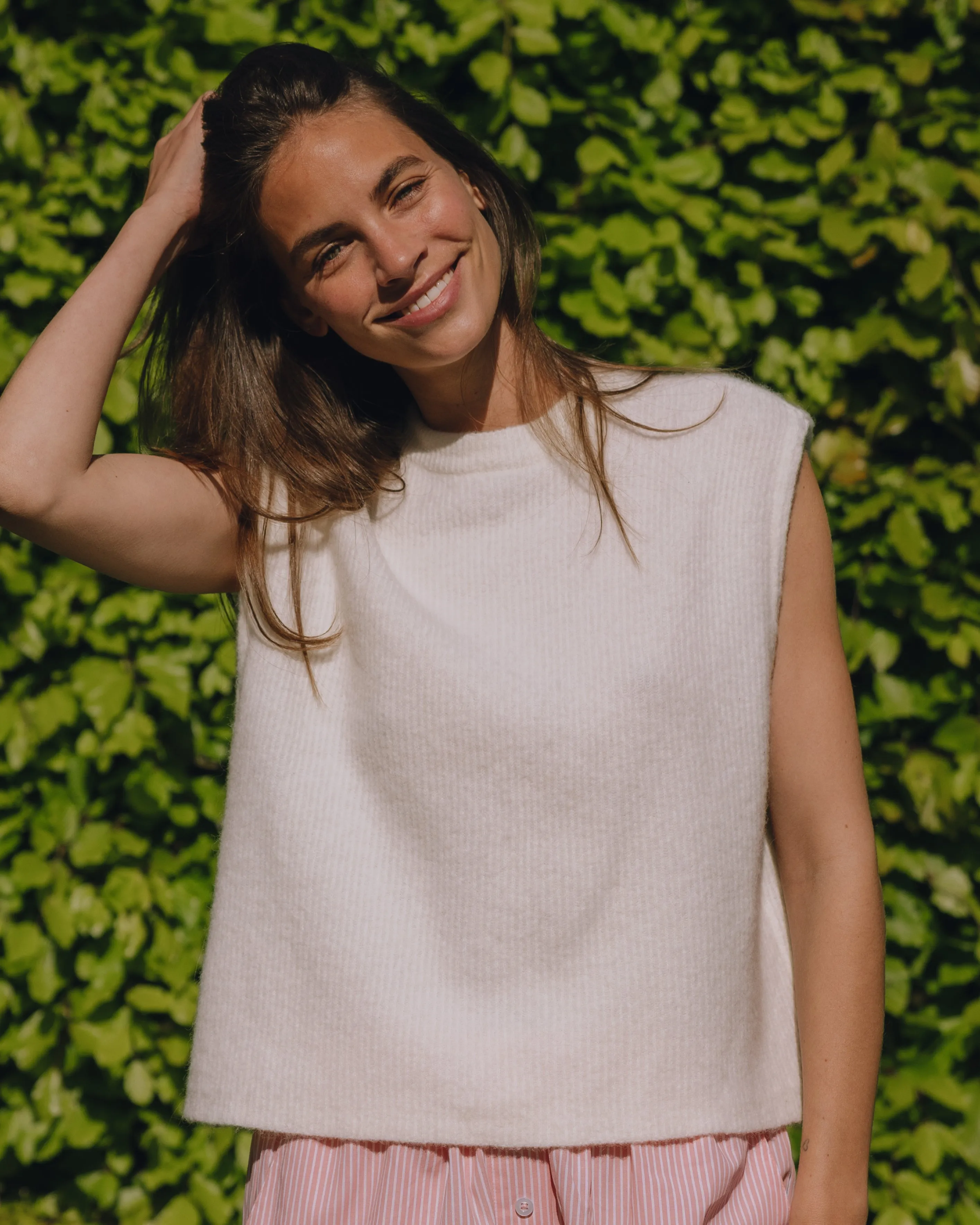 Reversible Single Button Vest - Cream sold by Daily Drills product image thumbnail 3