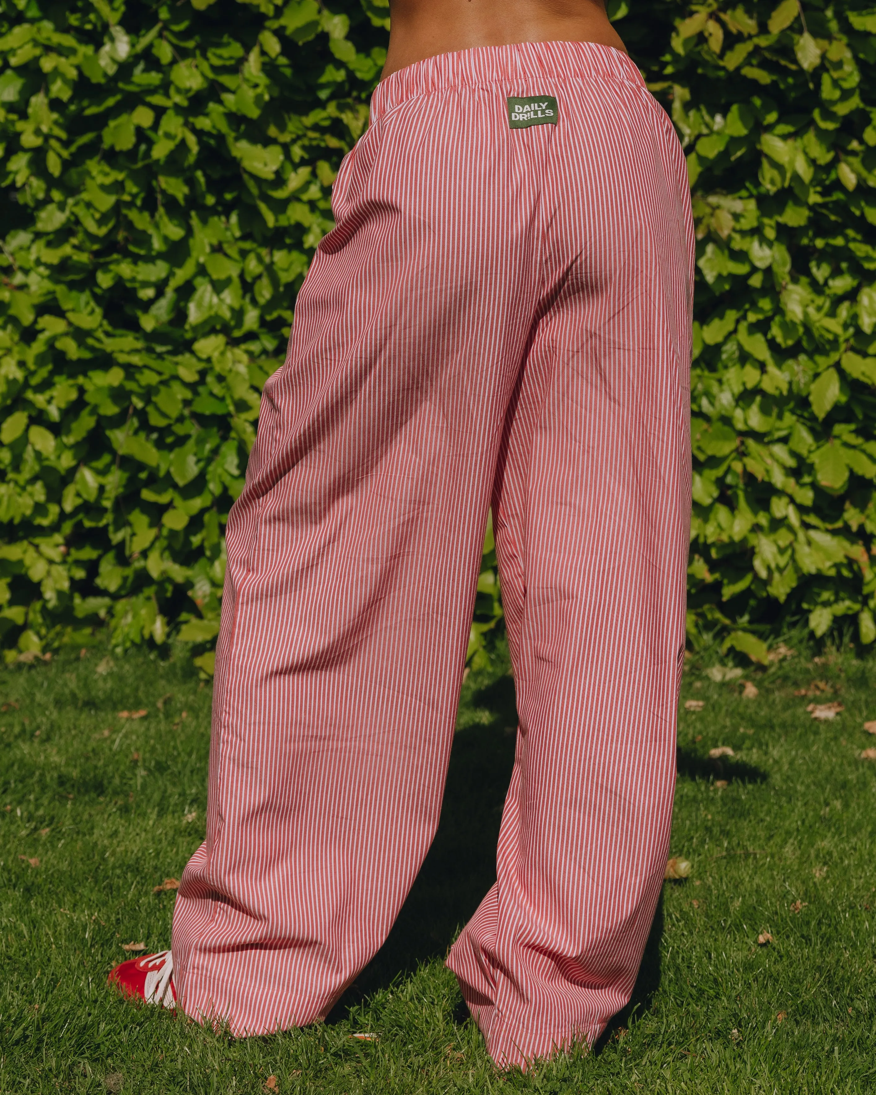 Poplin Resort Pants - Heart + White Stripe sold by Daily Drills product image thumbnail 2