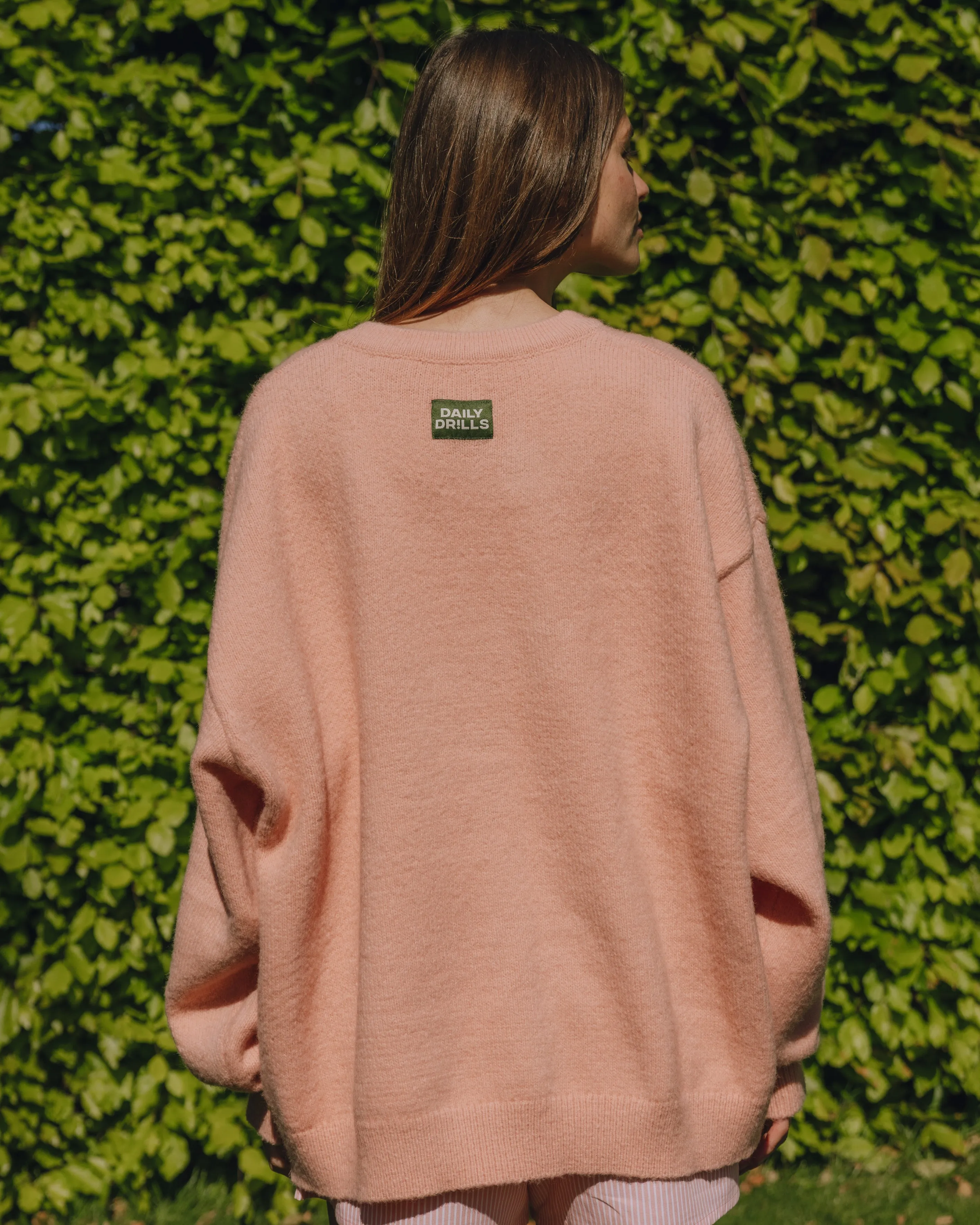 Oversized Button Up Sweater - Dusty Rose sold by Daily Drills product image thumbnail 2