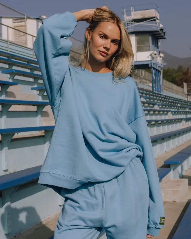 Unisex Oversized Crew - Malibu sold by Daily Drills