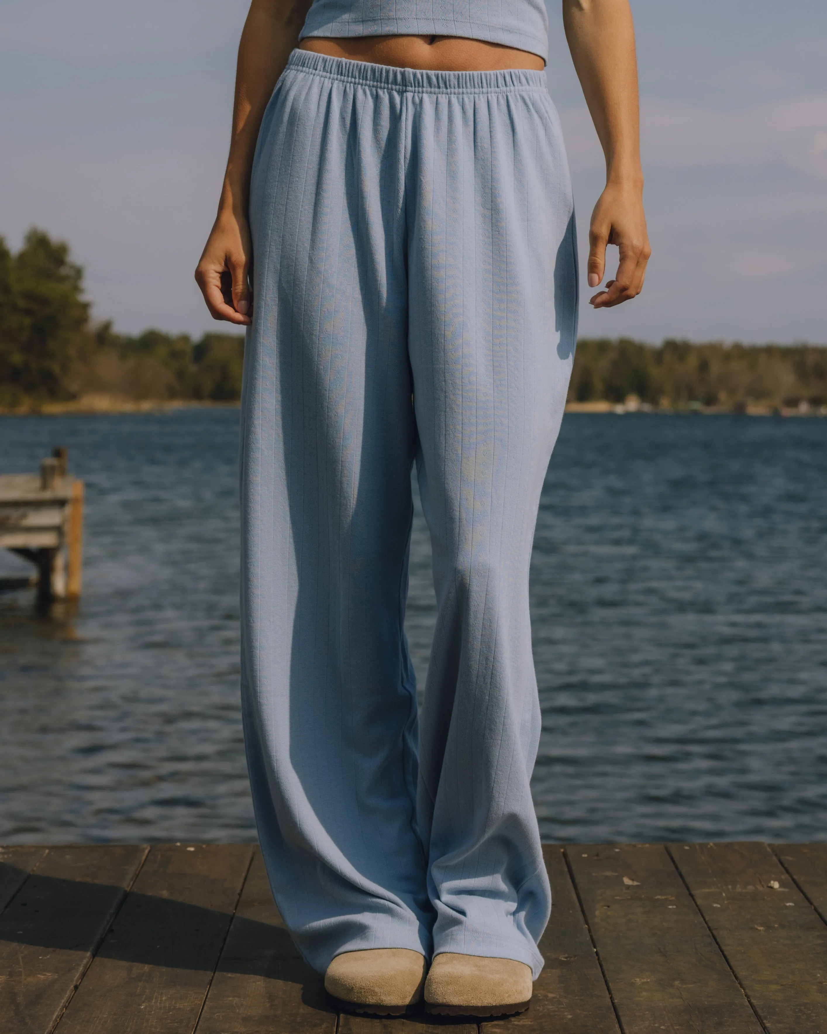 Pointelle Pants - Mist sold by Daily Drills