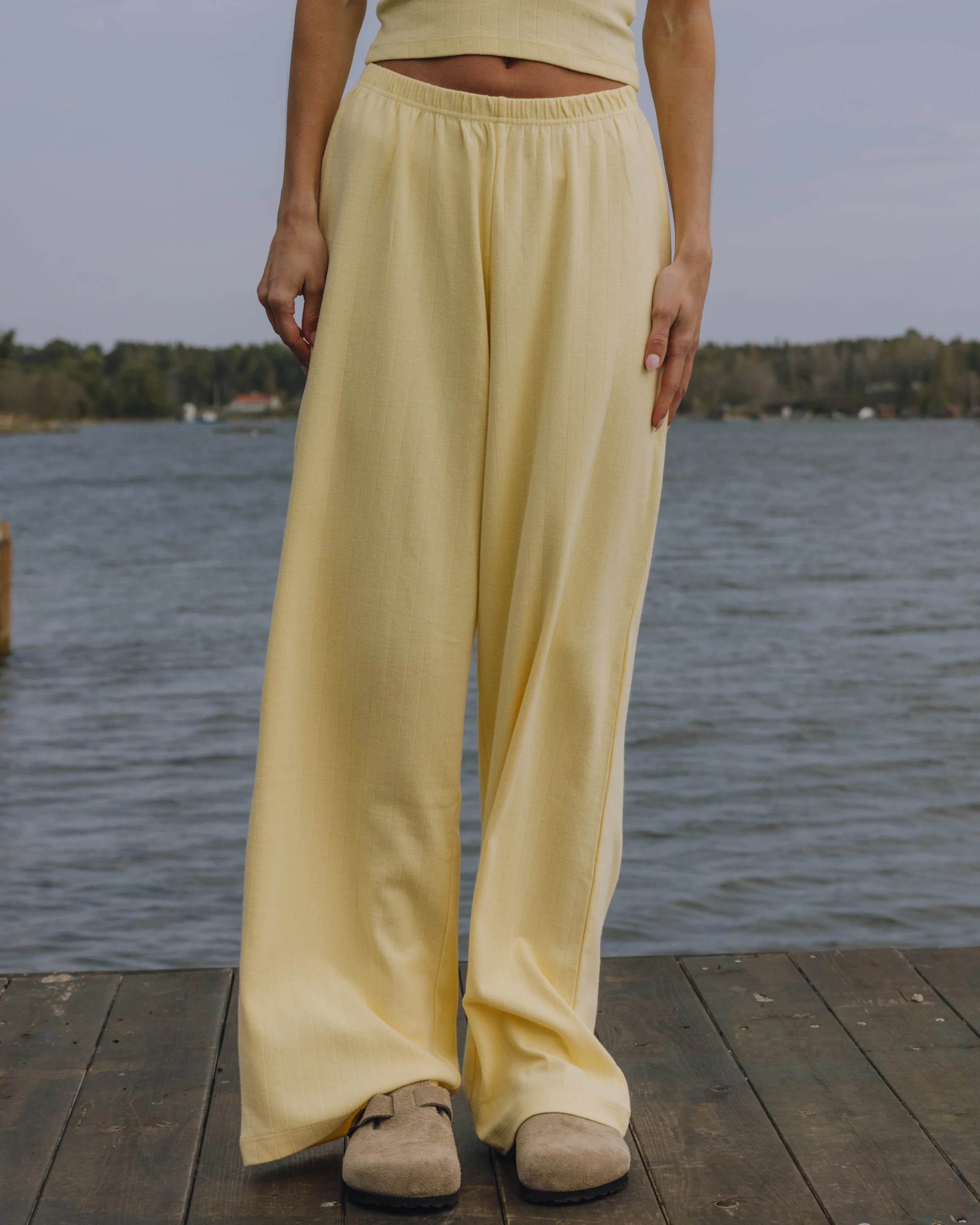 Pointelle Pants - Butter sold by Daily Drills