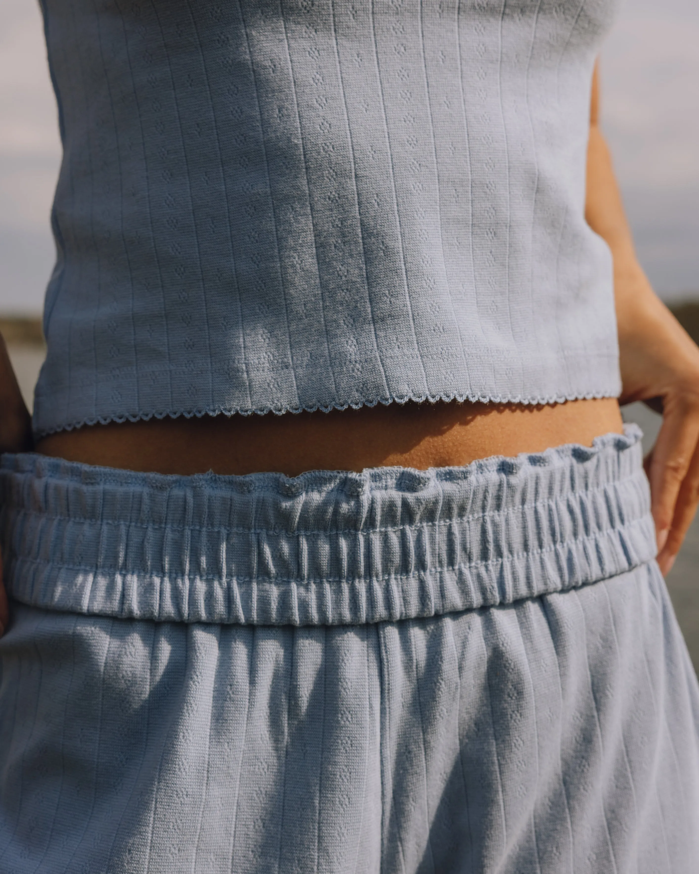 Pointelle Shorts - Mist sold by Daily Drills product image thumbnail 4