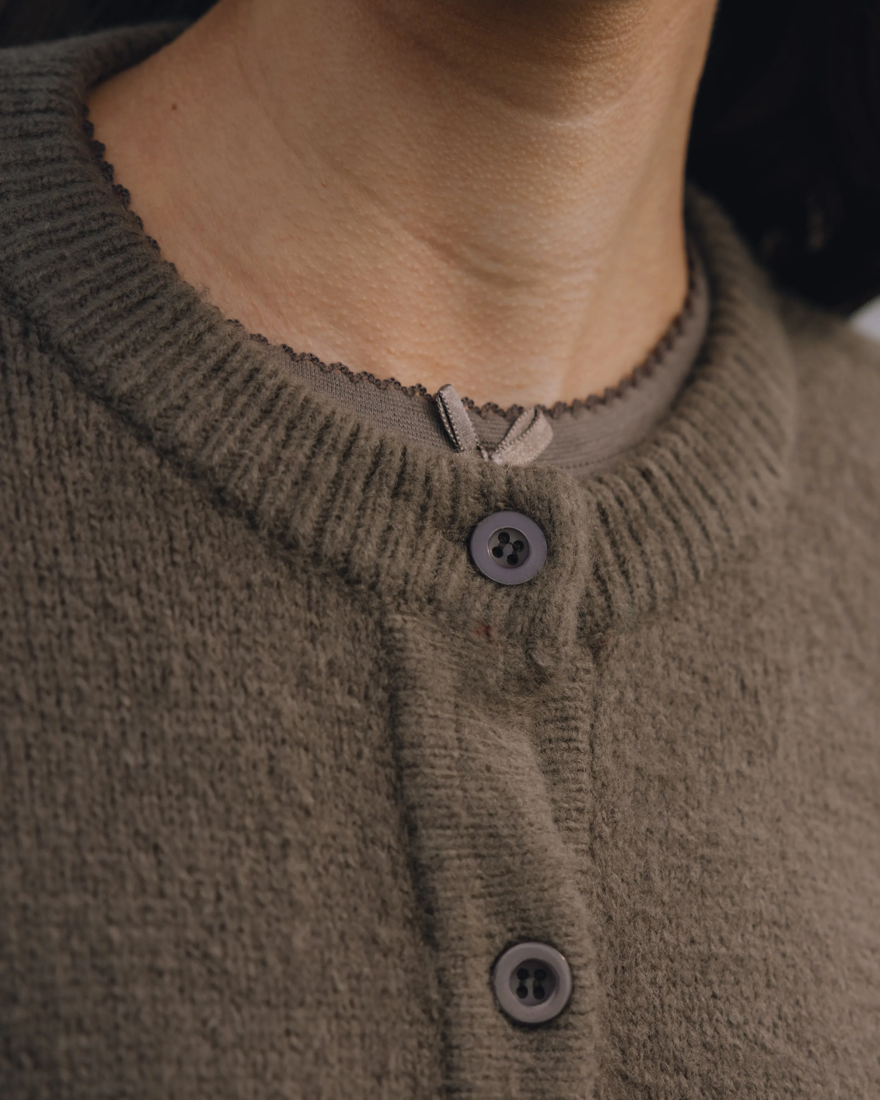 Button Up Sweater - Mocha sold by Daily Drills product image thumbnail 3