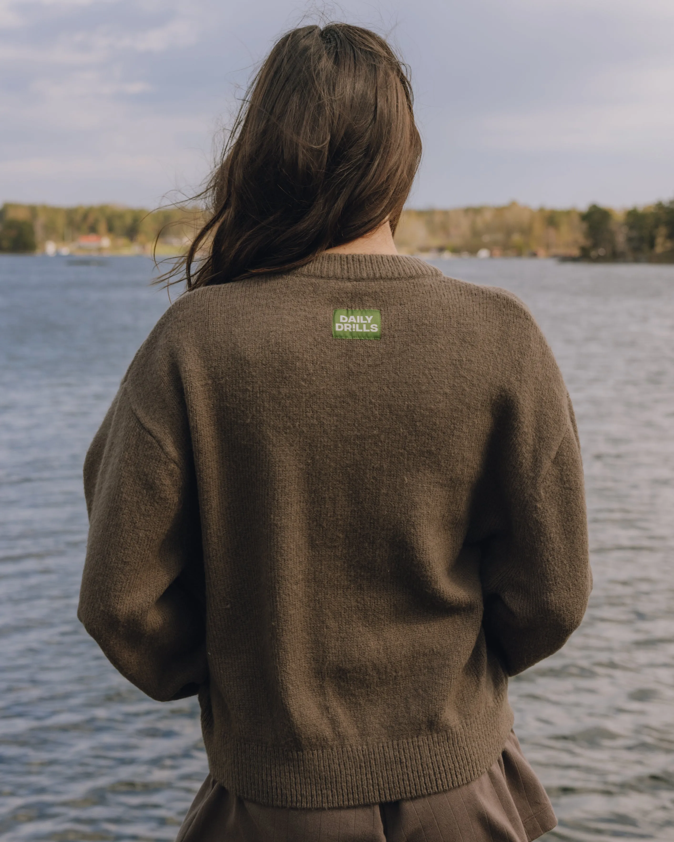 Button Up Sweater - Mocha sold by Daily Drills product image thumbnail 2