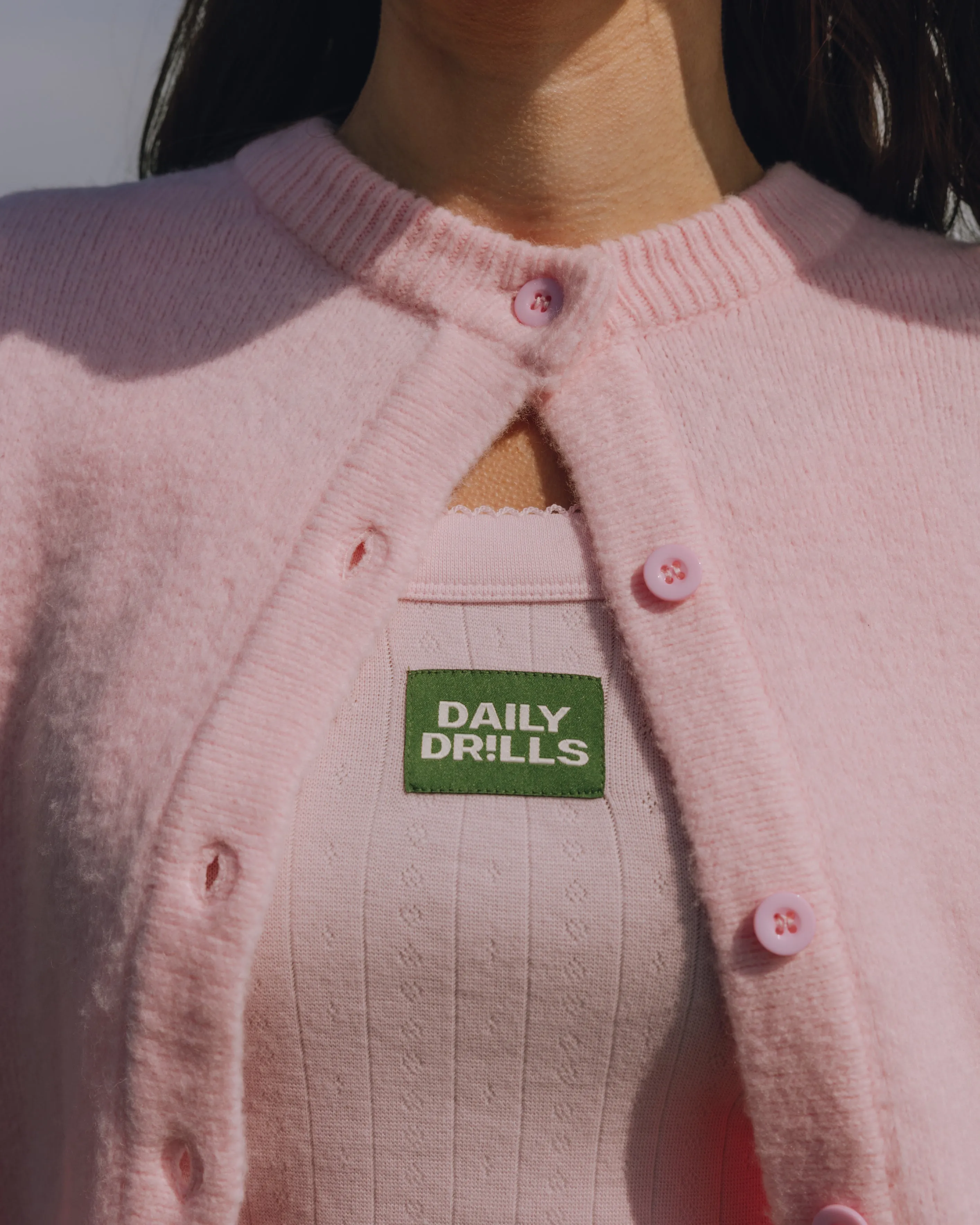 Pointelle Everyday Tank - Cupid sold by Daily Drills product image thumbnail 4