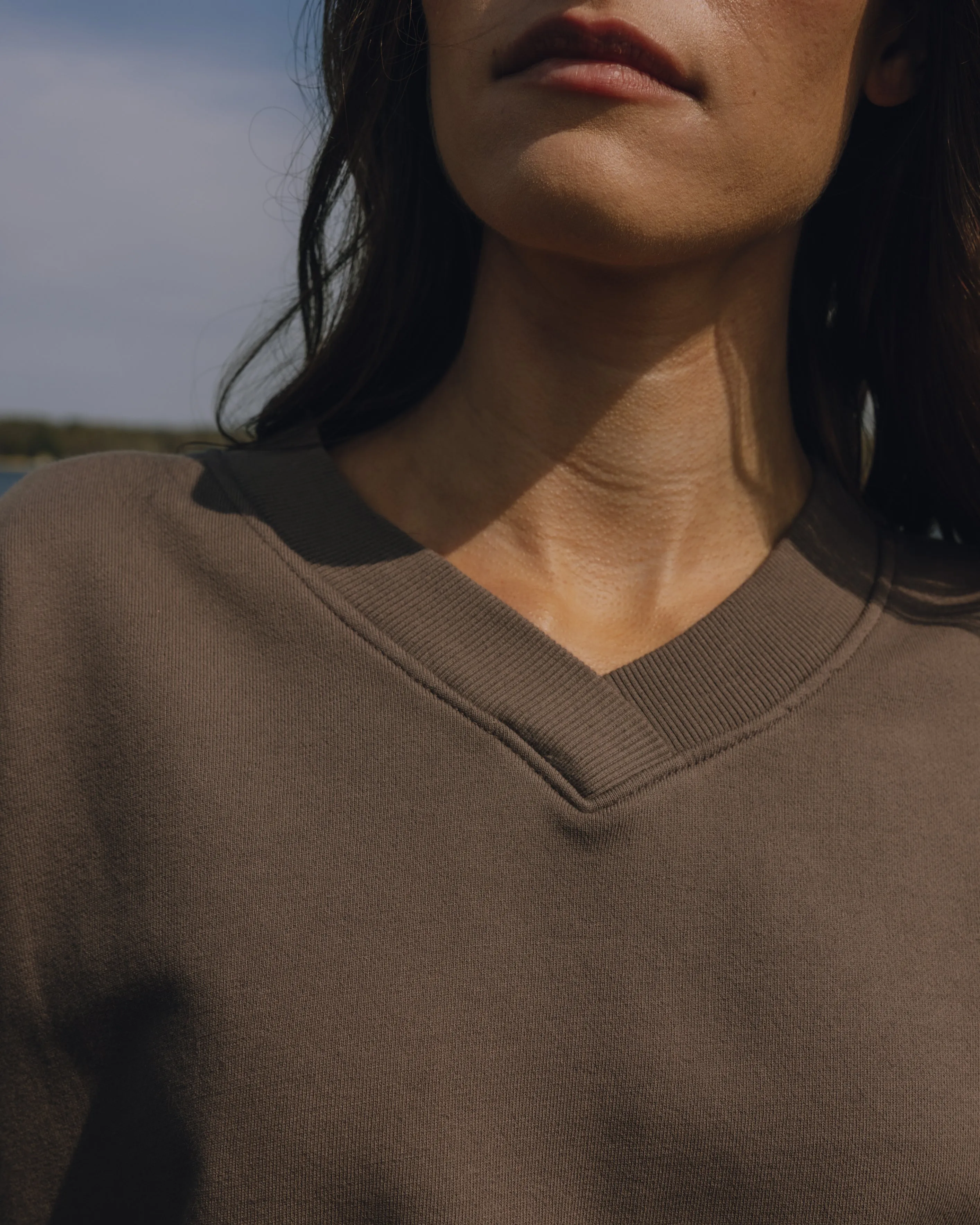 Short Sleeve V-Neck Crew - Mocha sold by Daily Drills product image thumbnail 3