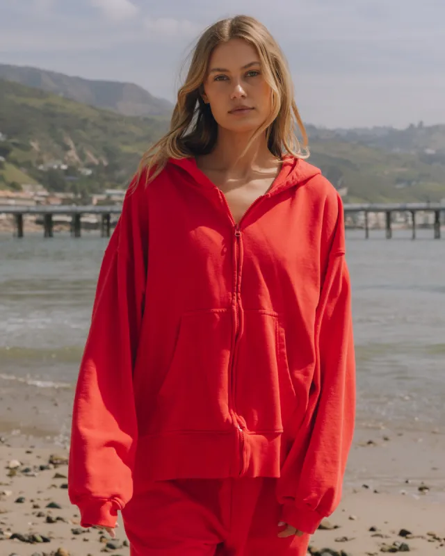 Oversized Zip Hoodie - Heart sold by Daily Drills