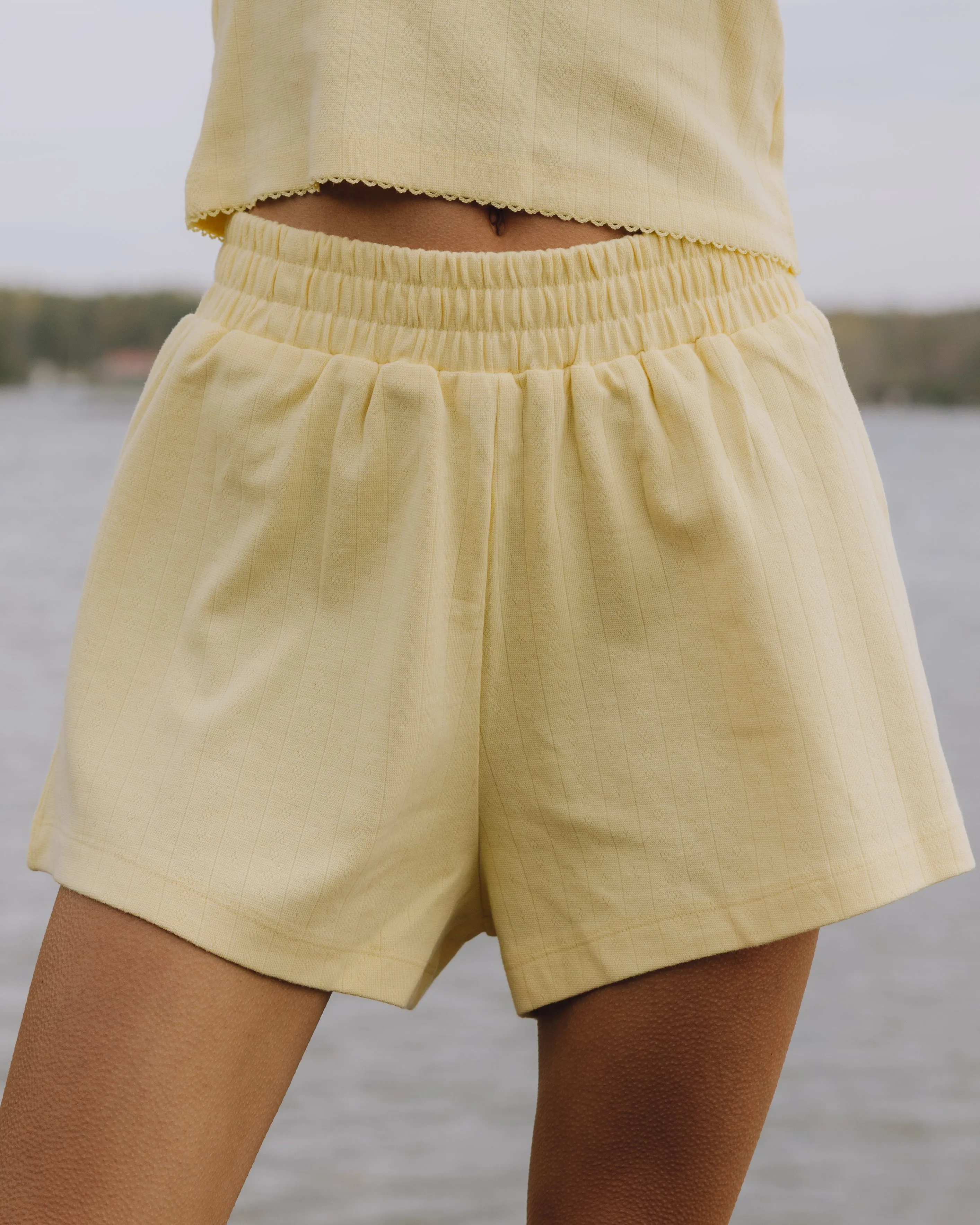 Pointelle Shorts - Butter sold by Daily Drills product image thumbnail 3