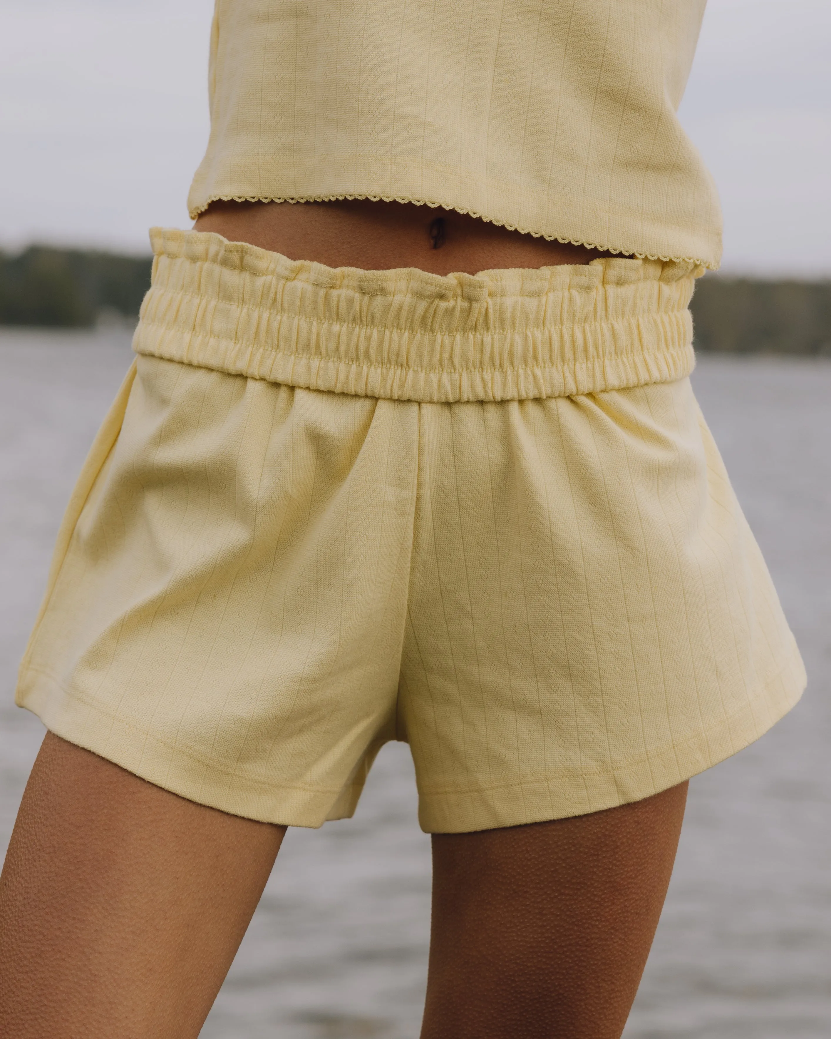 Pointelle Shorts - Butter sold by Daily Drills