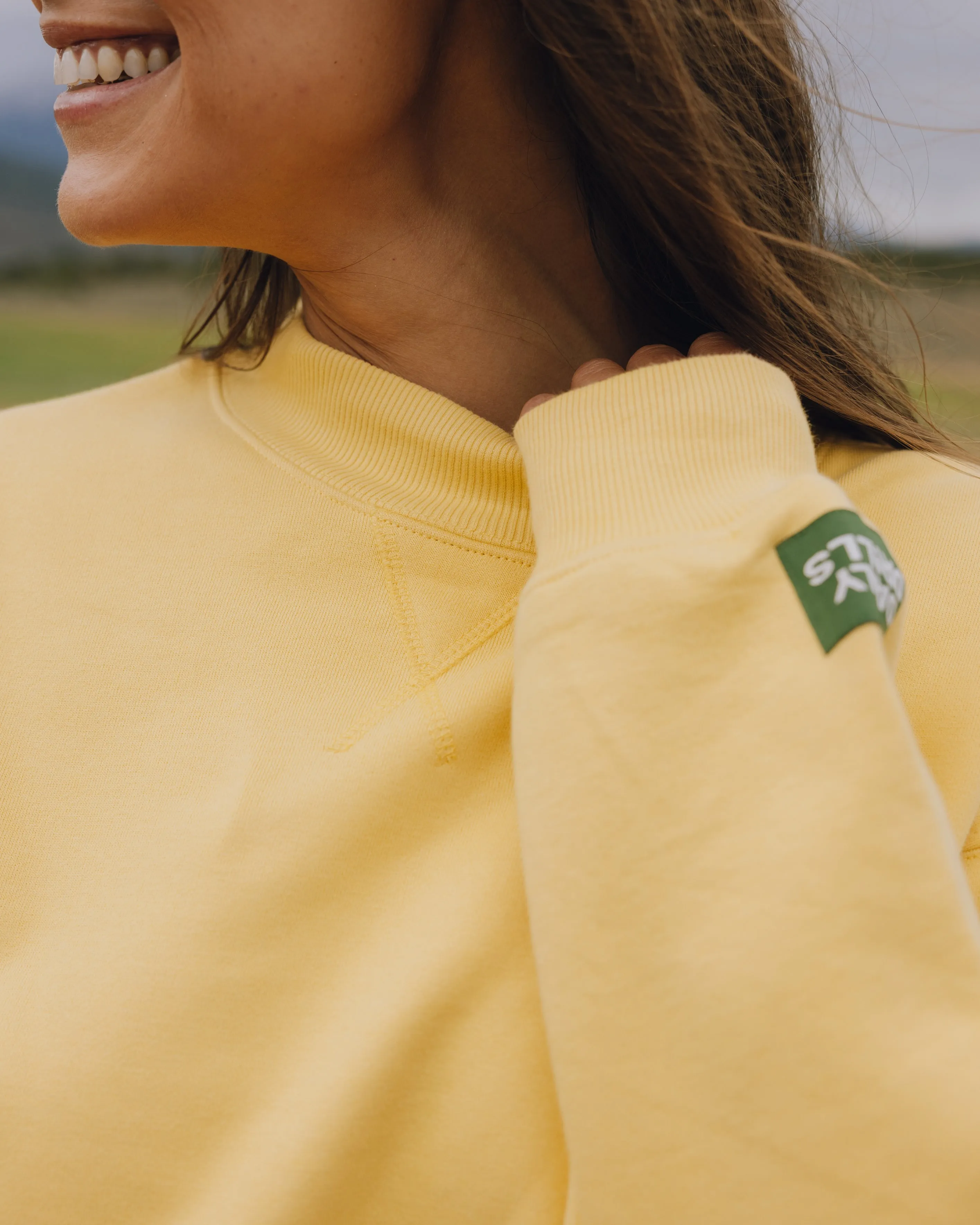 Fleece Vintage Crew - Sunny sold by Daily Drills product image thumbnail 3