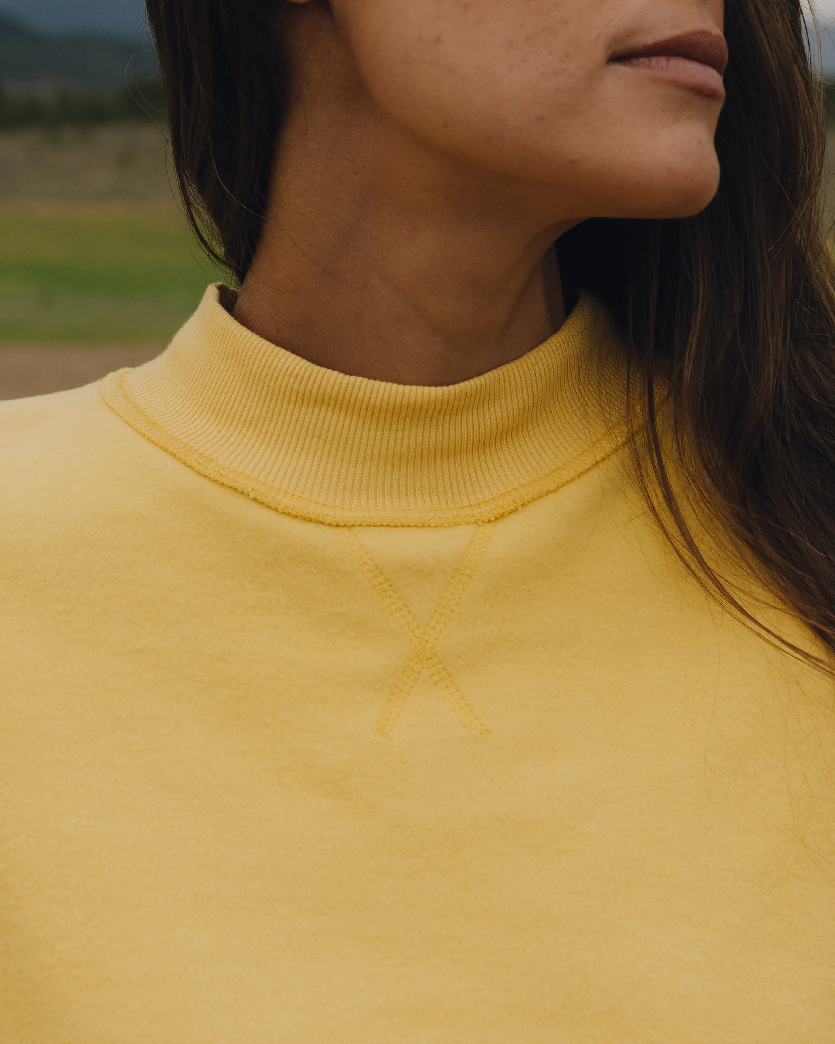 Fleece Vintage Crew - Sunny sold by Daily Drills product image thumbnail 4