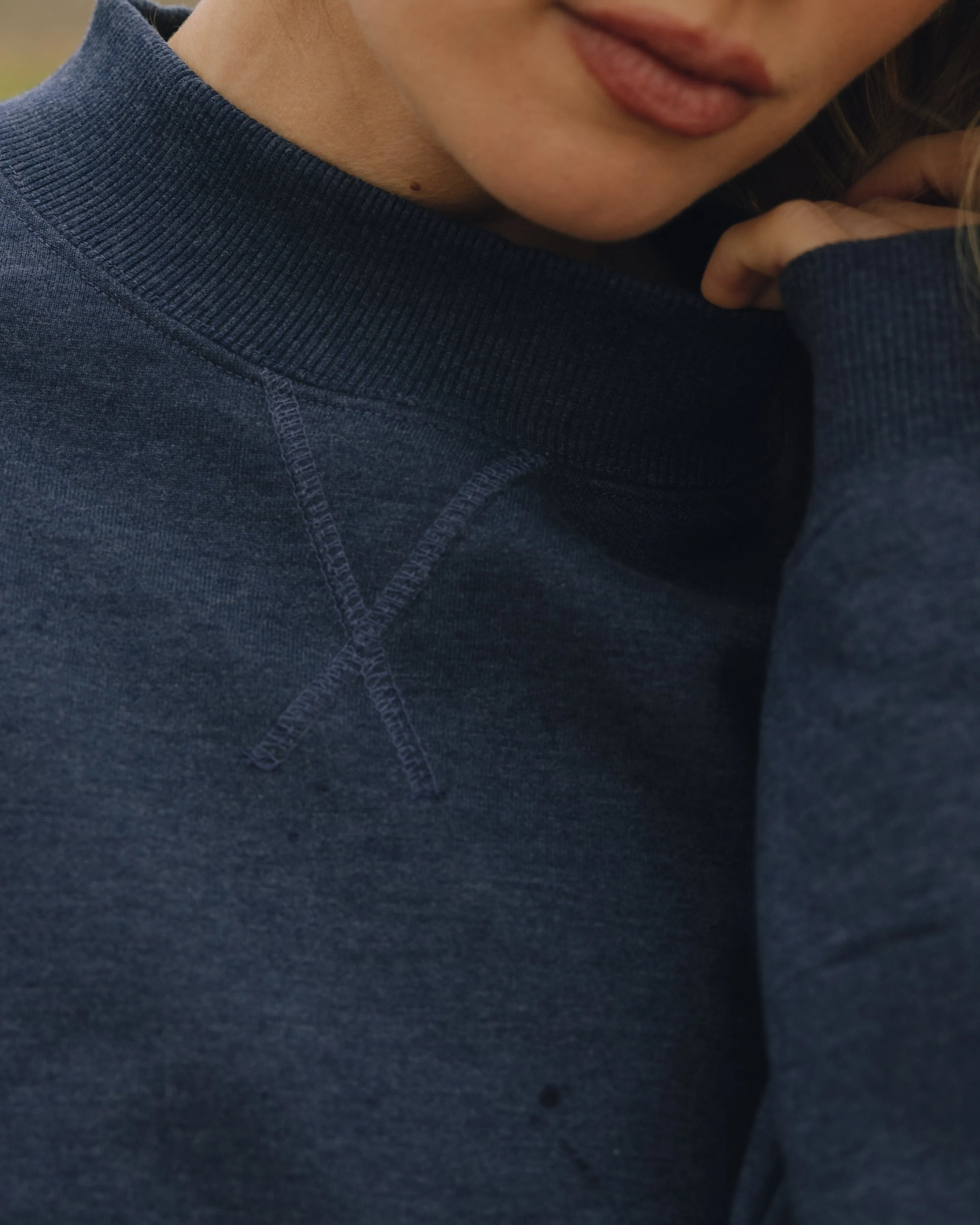 Fleece Vintage Crew - Denim sold by Daily Drills product image thumbnail 3