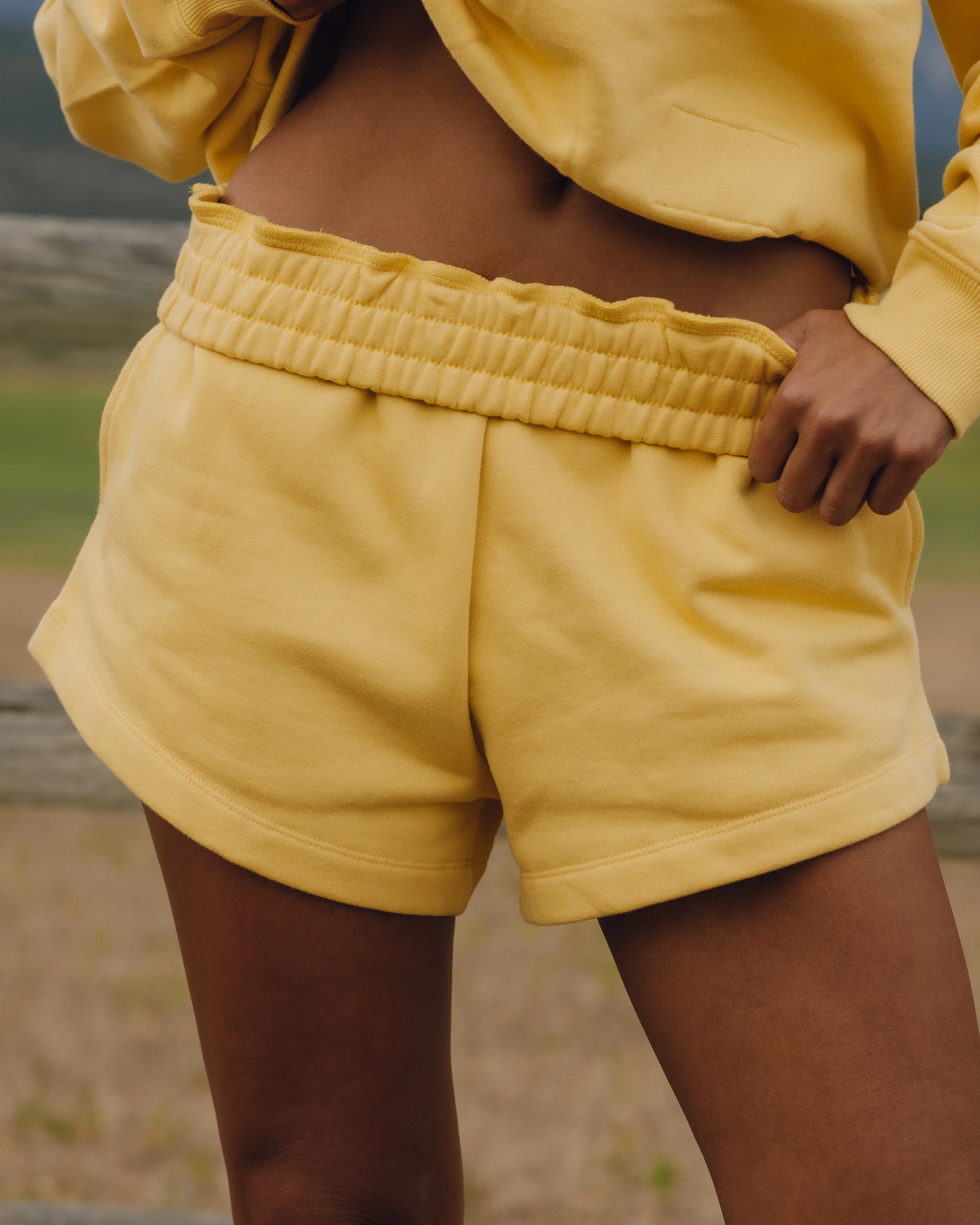 Fleece Super Shorts - Sunny sold by Daily Drills