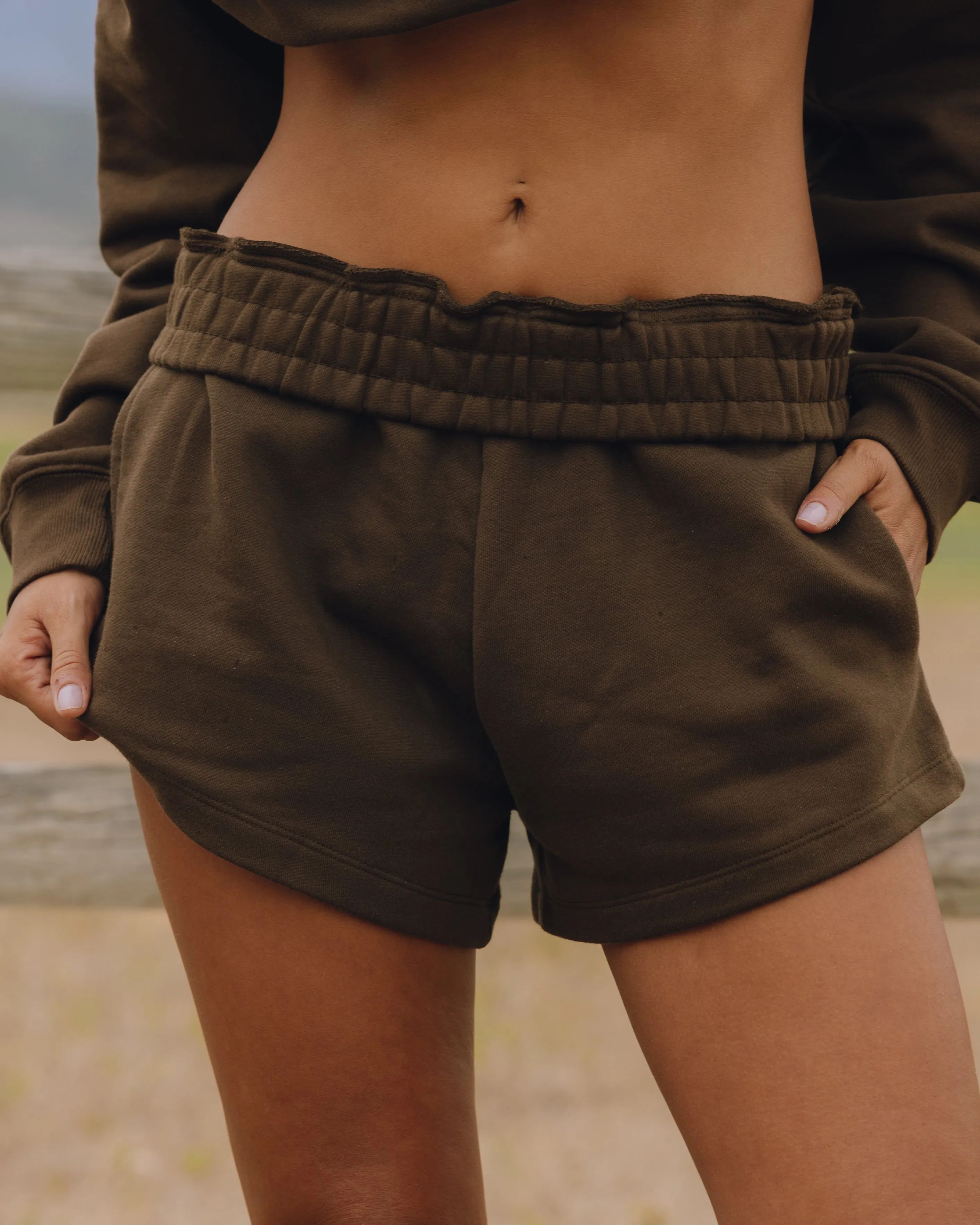 Fleece Super Shorts - Coco sold by Daily Drills