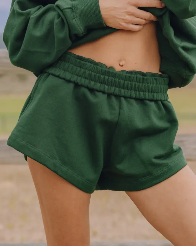 Fleece Super Shorts - Forest Green sold by Daily Drills