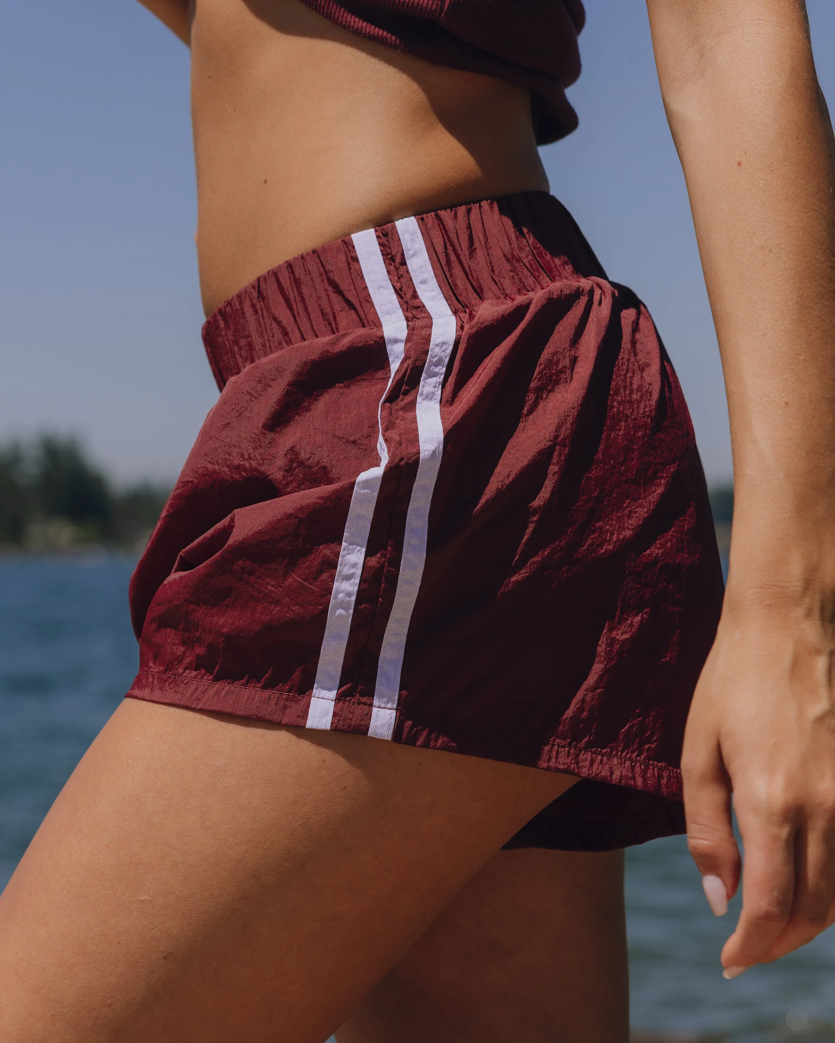Super Bounce Shorts with Stripes - Bodega + White sold by Daily Drills product image thumbnail 3