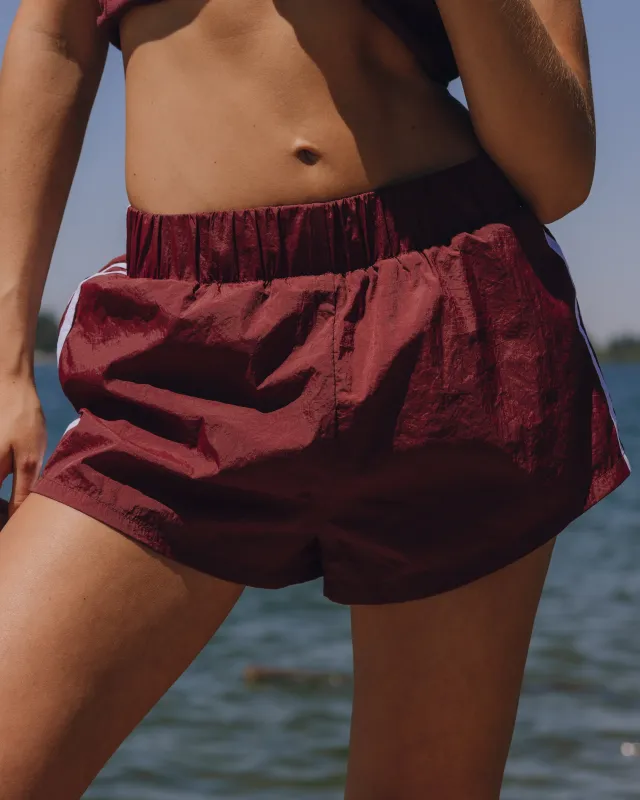 Super Bounce Shorts with Stripes - Bodega + White sold by Daily Drills