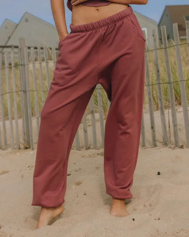 Unisex Joggers - Wine with Monochrome Patch sold by Daily Drills