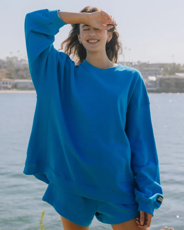 Oversized Fleece Crew - Tide sold by Daily Drills