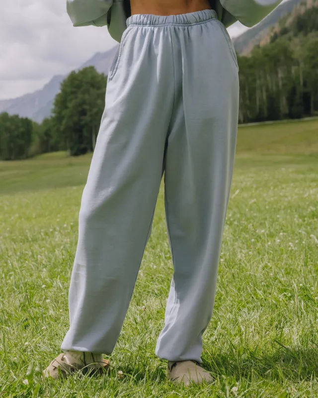 Unisex Joggers - Sunbleached Mist with Bandana Patch made by Daily Drills