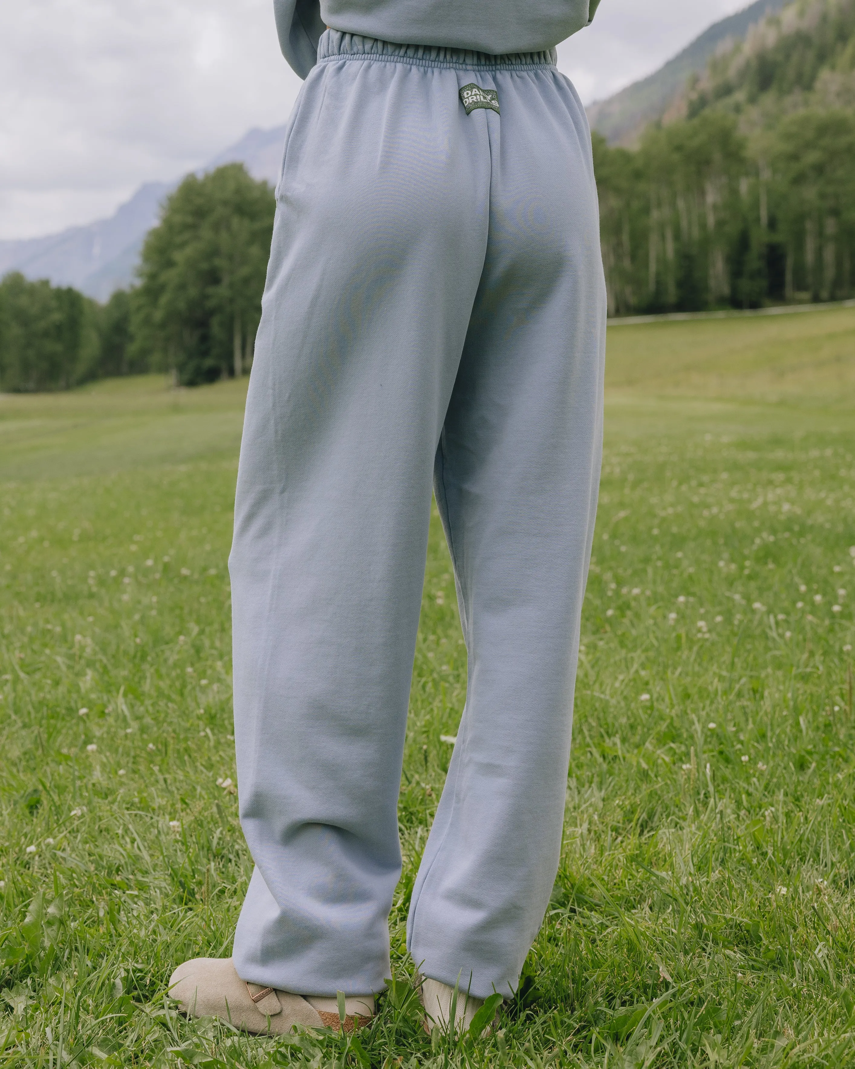 Unisex Joggers - Sunbleached Mist with Bandana Patch sold by Daily Drills product image thumbnail 2
