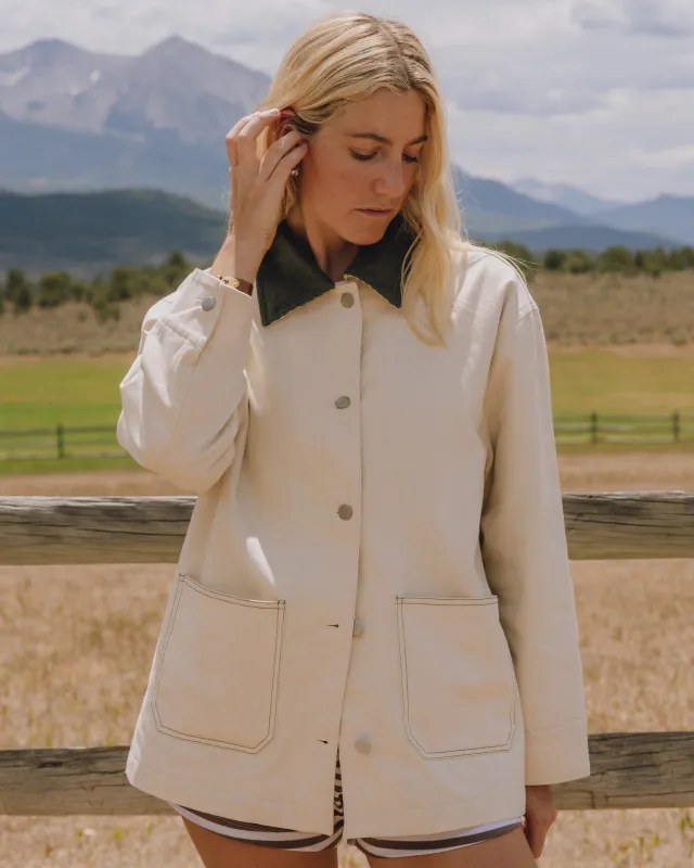 Barn Jacket - Canvas + DD Green Collar sold by Daily Drills