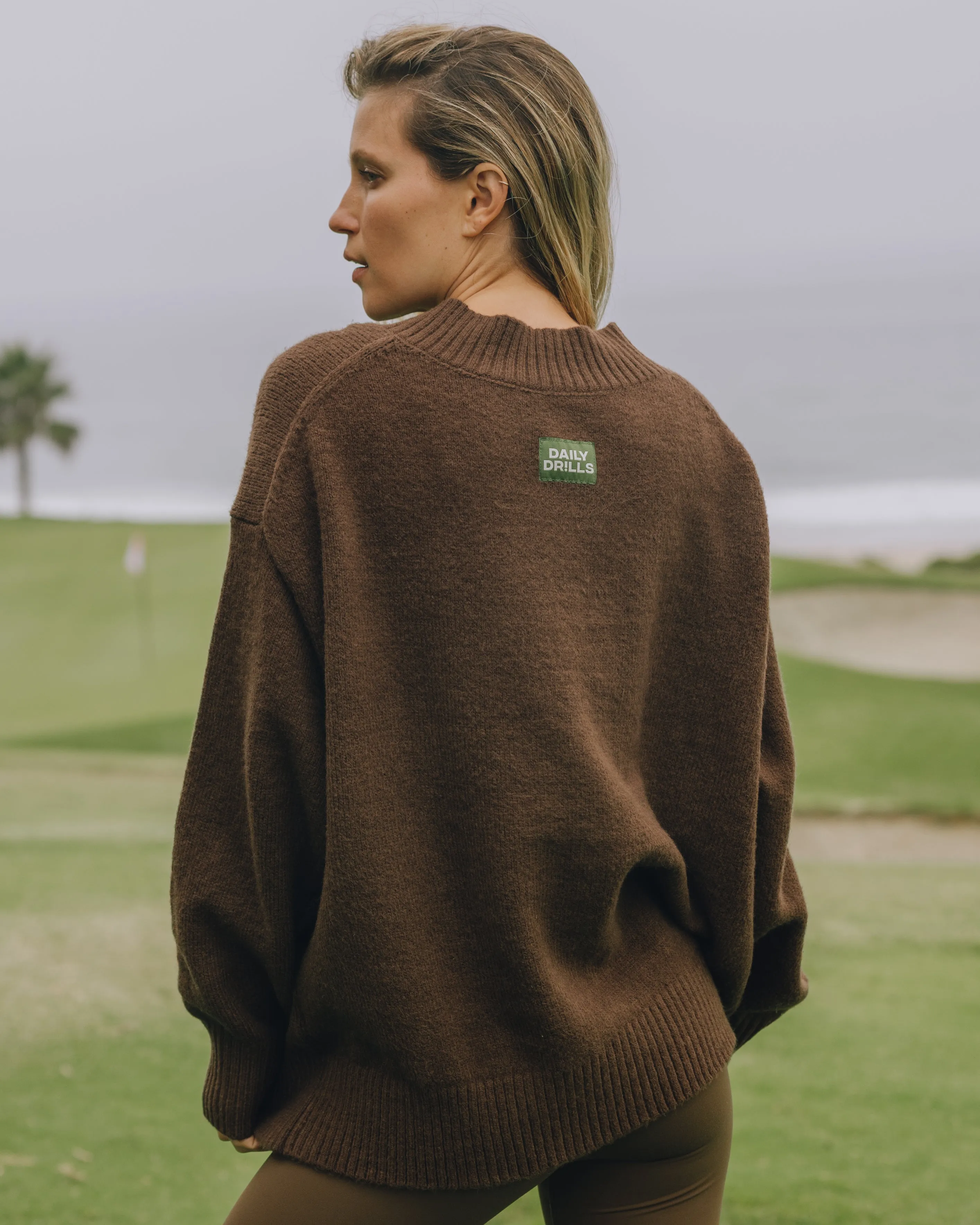 Oversized V-Neck Sweater - Coco sold by Daily Drills product image thumbnail 2
